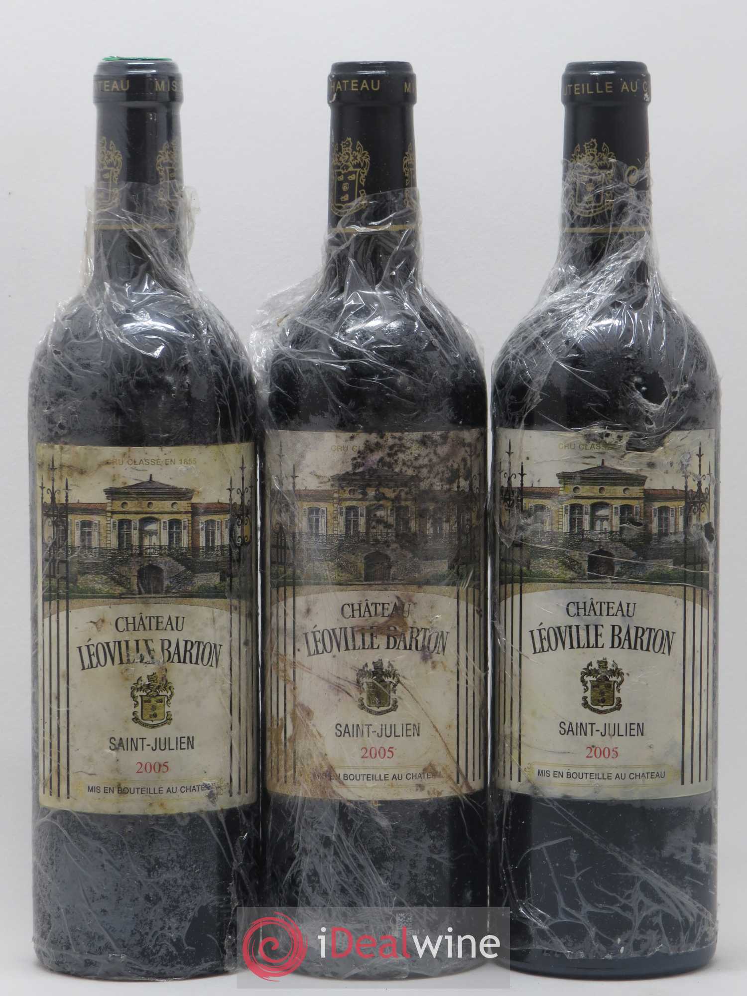 Château Léoville Barton 2ème Grand Cru Classé 2005 - Lot de 3 bouteilles - 0