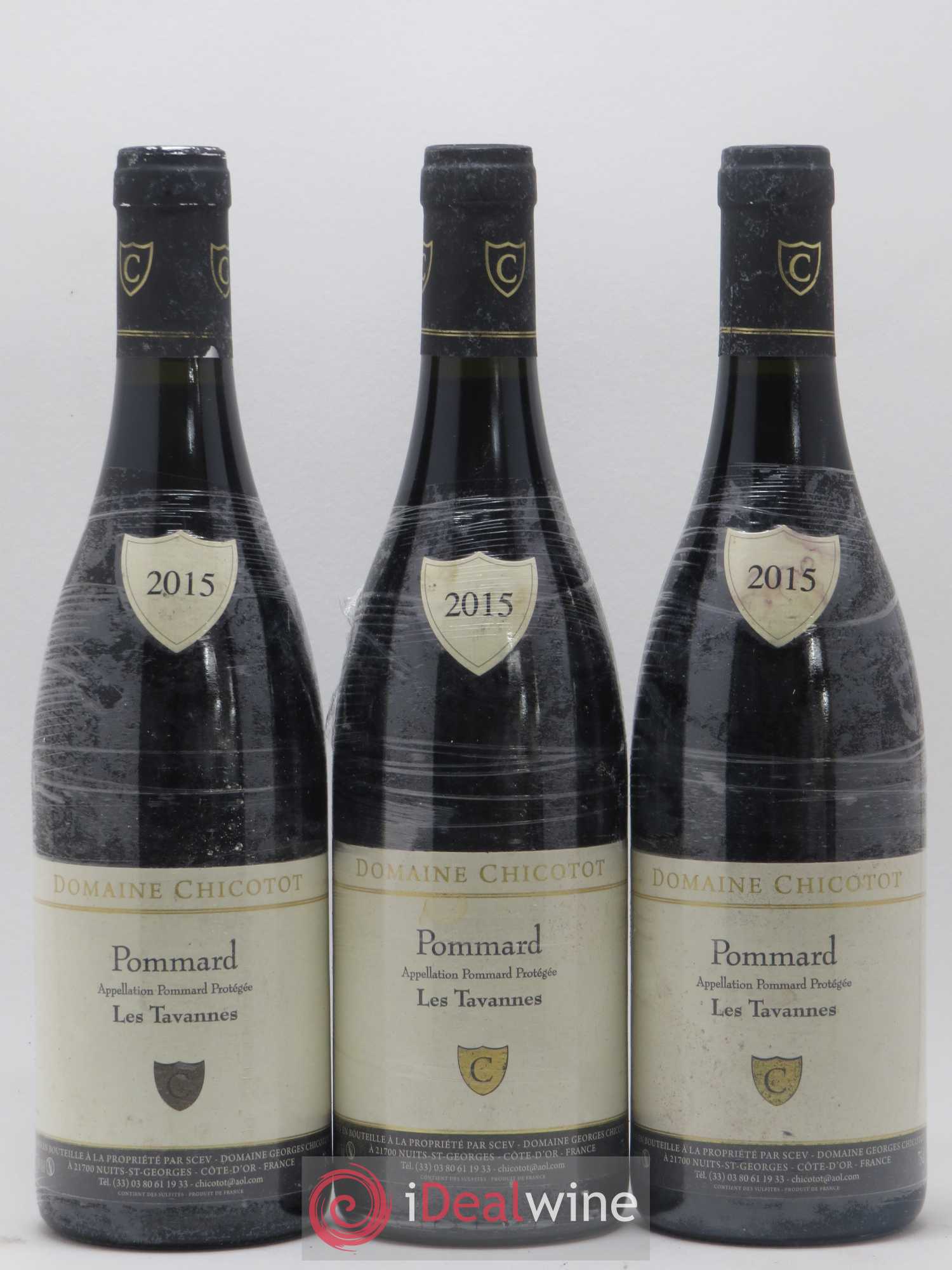 Pommard Les Tavannes Domaine Chicotot 2015 - Lot de 3 bouteilles - 0
