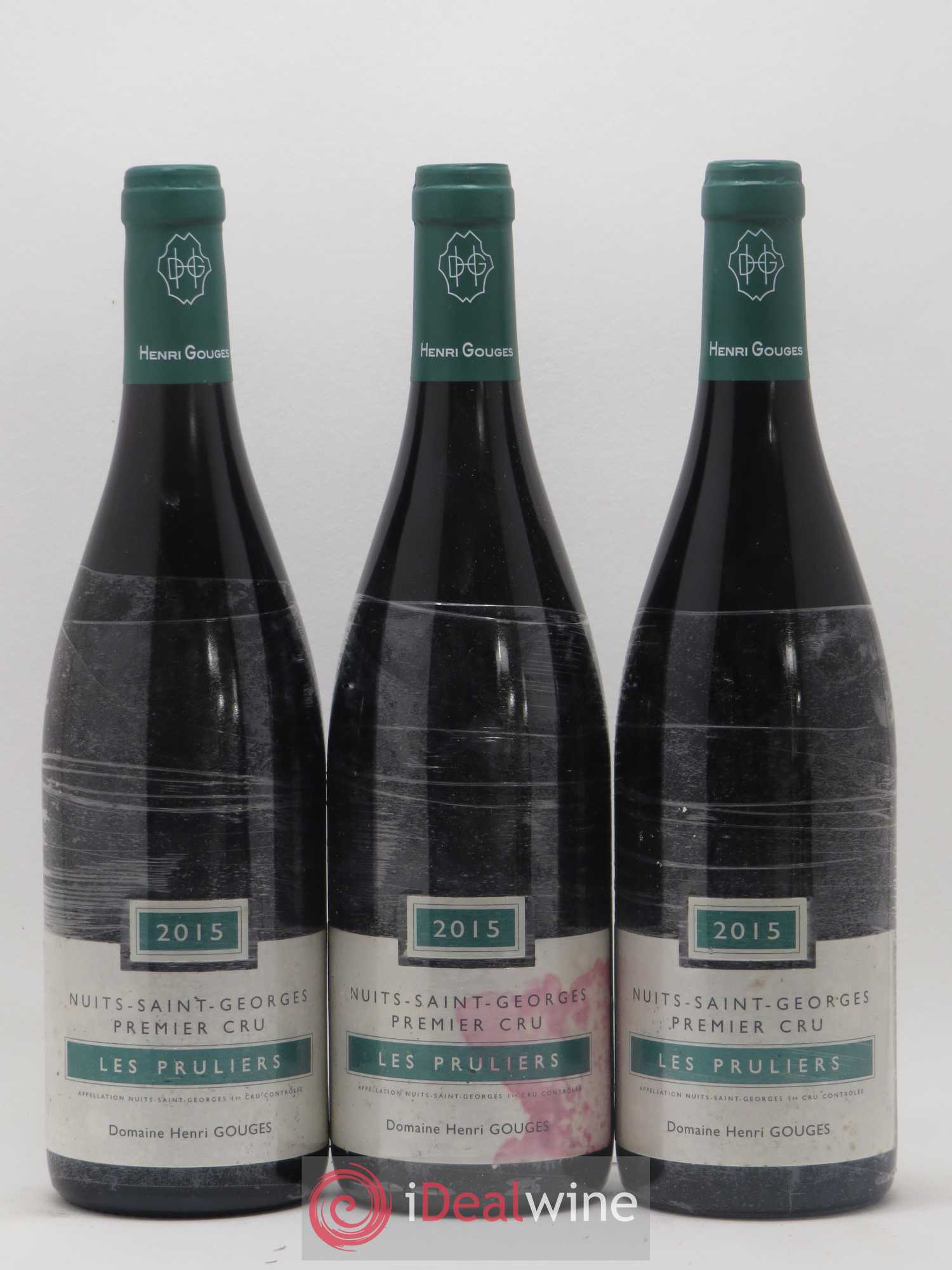 Nuits-Saint-Georges 1er Cru Les Pruliers Henri Gouges 2015 - Lot de 3 bouteilles - 0