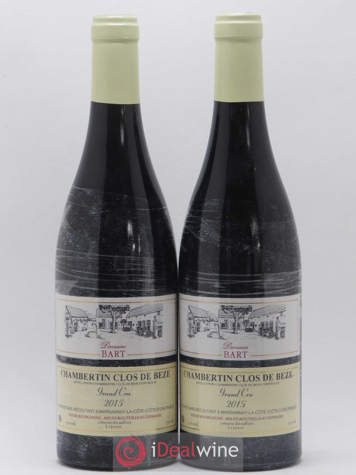 Chambertin Clos de Bèze Grand Cru Bart (Domaine) 2015 - Lot de 2 bouteilles - 0