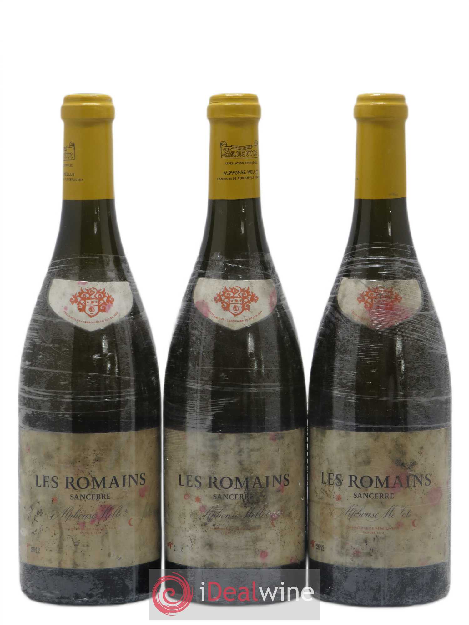 Sancerre Les Romains Alphonse Mellot 2012 - Posten von 3 Flaschen - 0