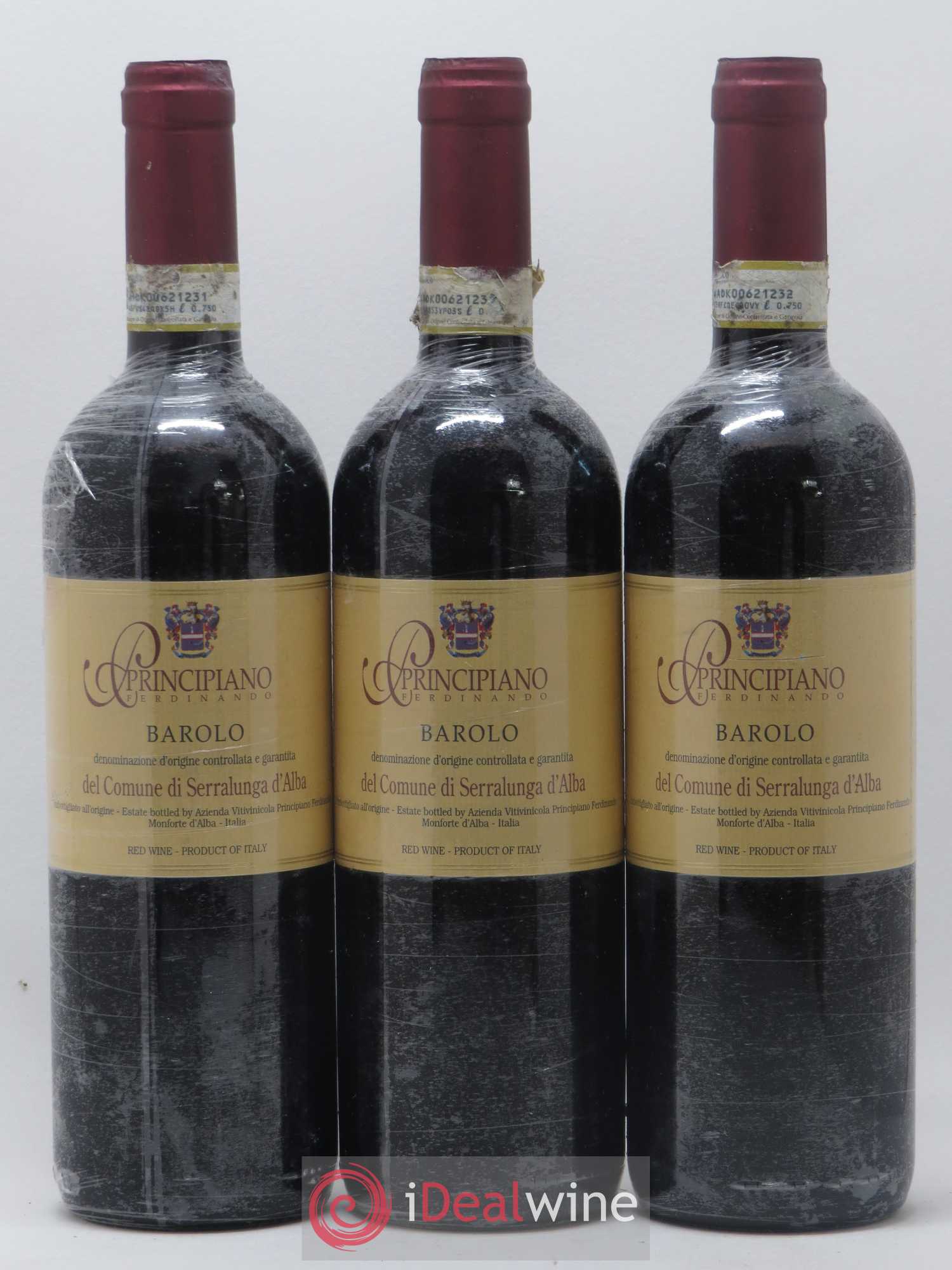 Barolo Serralunga Ferdinando Principiano 2010 - Lot de 3 bouteilles - 0