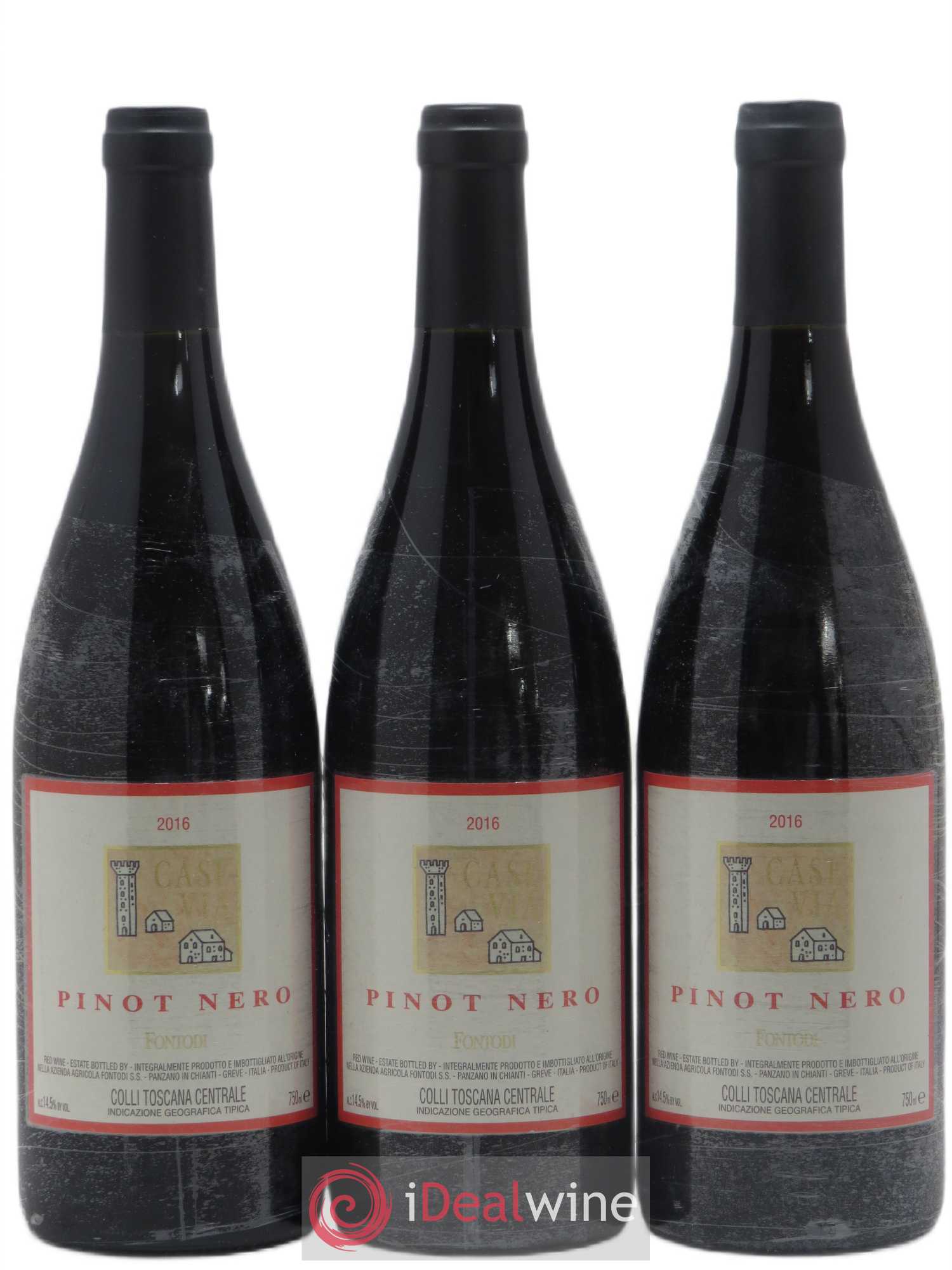 Toscana IGT Centrale Tenuta Fontodi Case Via Pirot Nero (no reserve) 2016 - Lot of 3 bottles - 0