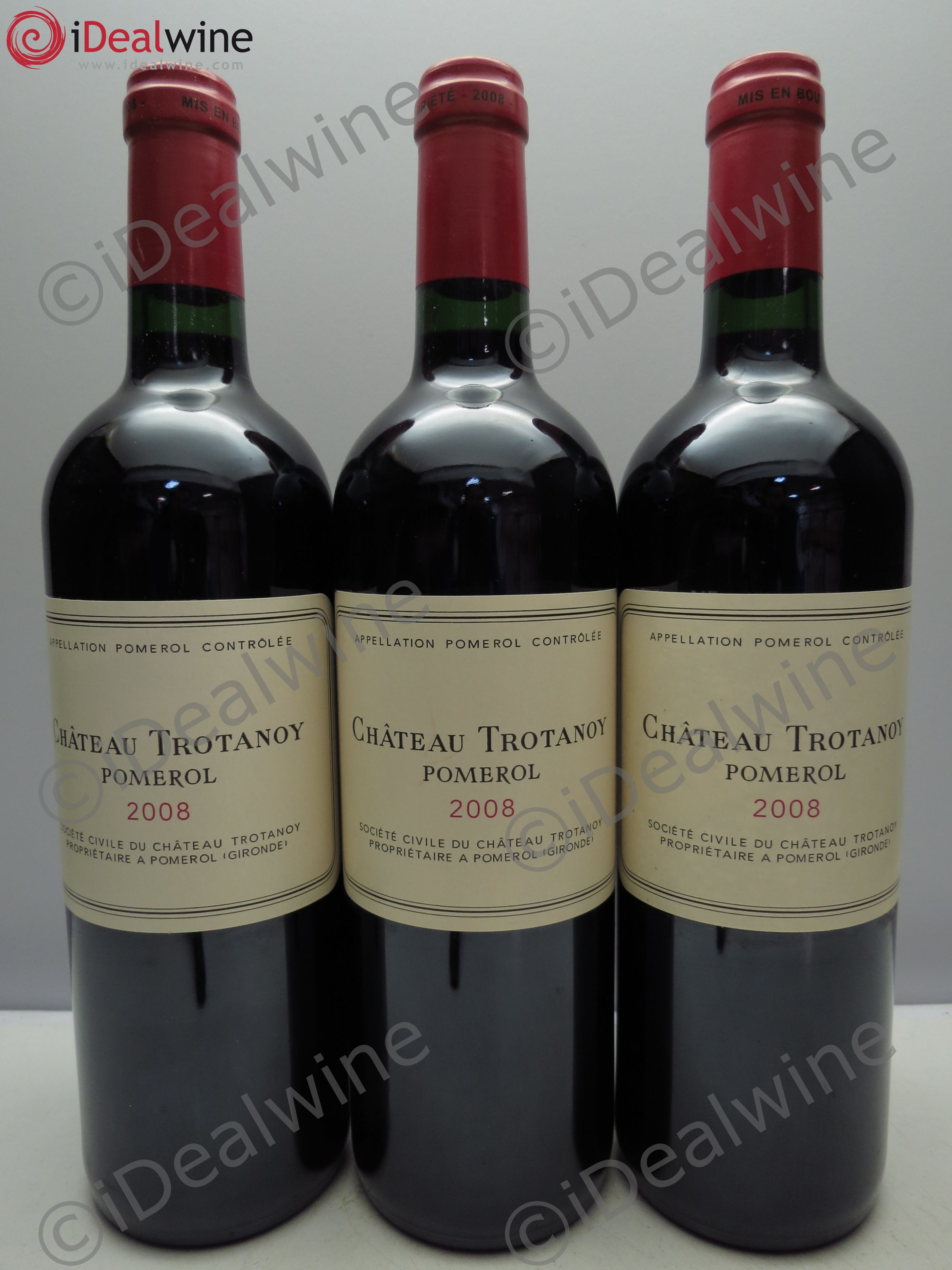 Château Trotanoy 2008 - Lot de 3 bouteilles - 0