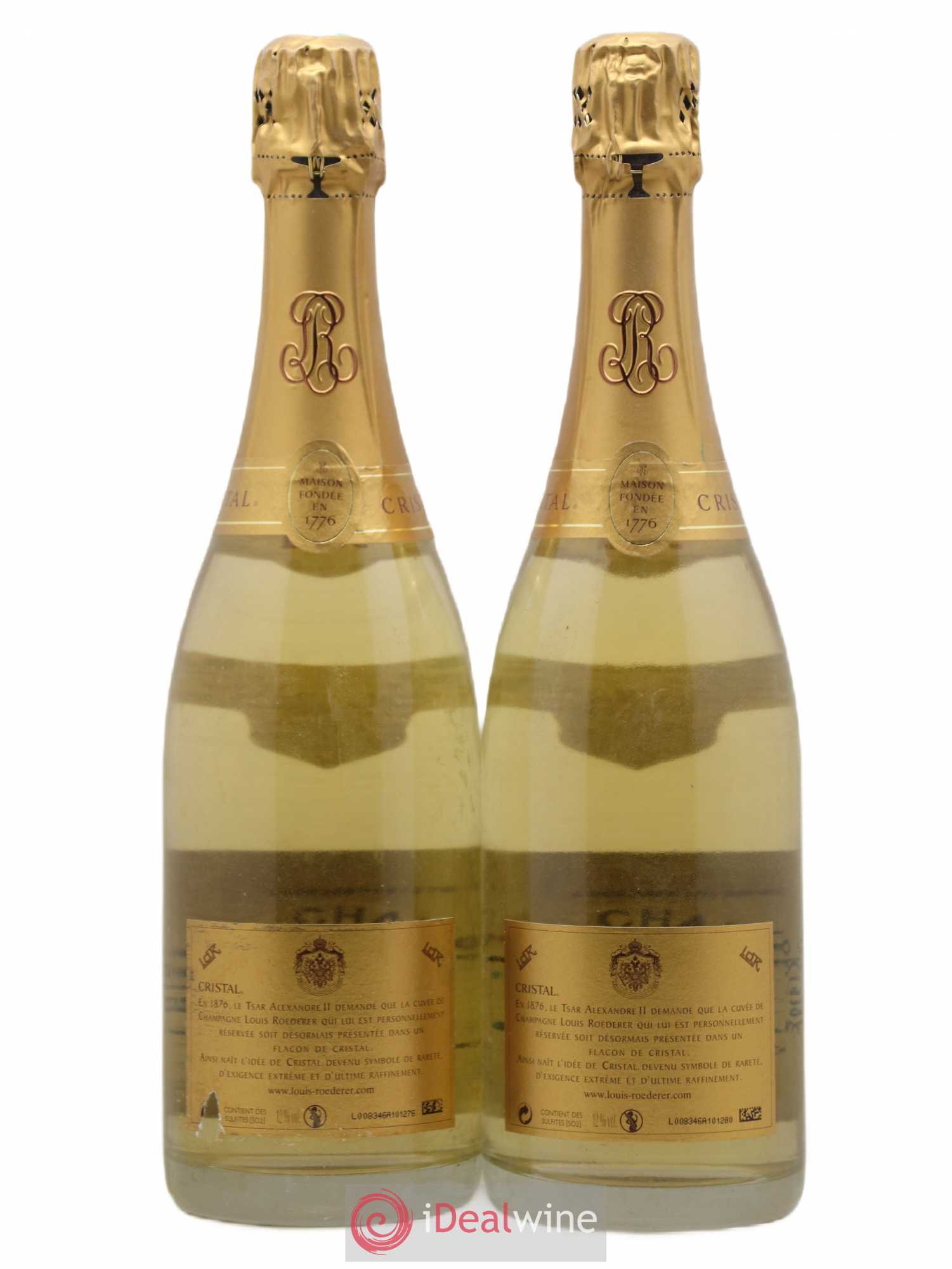 Cristal Louis Roederer 2004 - Lot de 2 bouteilles - 1