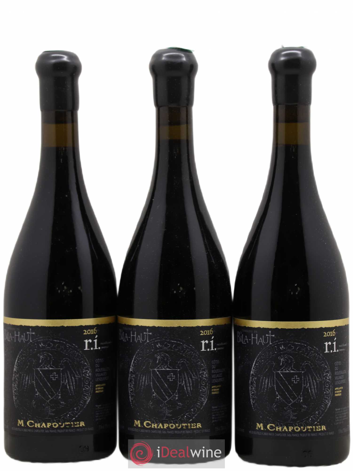 Côtes-du-Roussillon Villages Lesquerde Bila-Haut (Domaine) R.I Rectificando Invenies Chapoutier (sans prix de réserve) 2016 - Lot de 3 bouteilles - 0