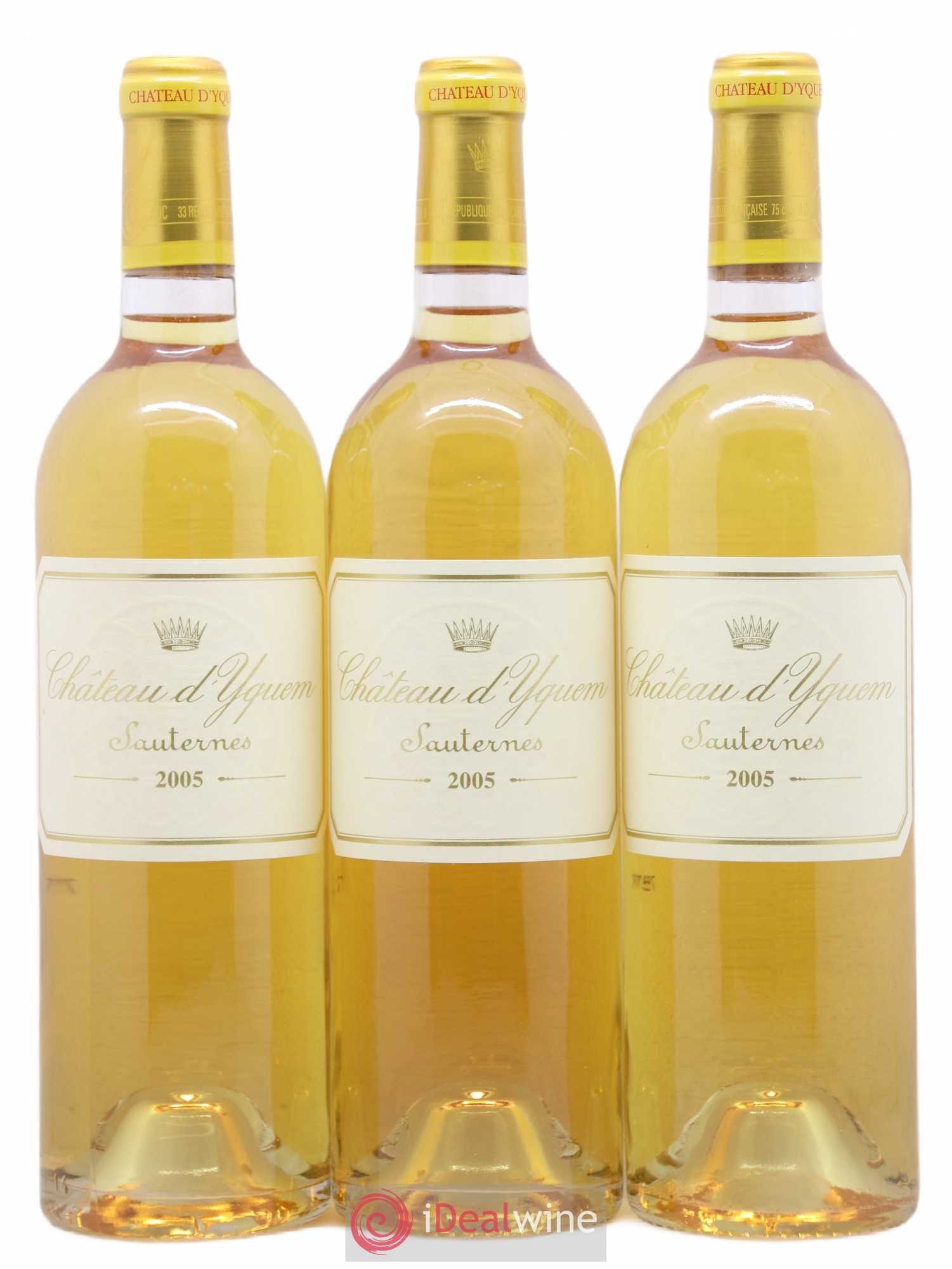 Château d' Yquem 1er Cru Classé Supérieur 2005 - Lotto di 3 bottiglie - 0