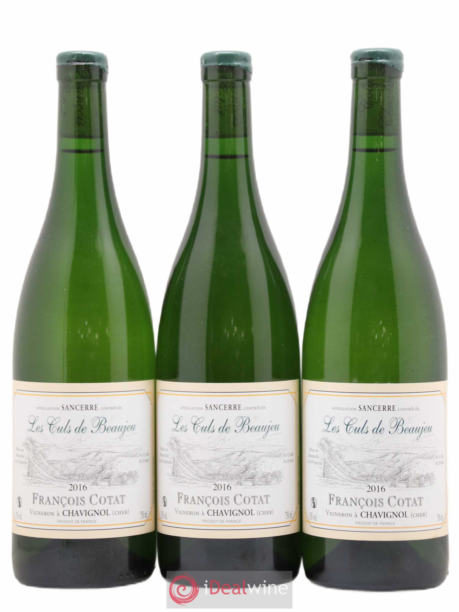Sancerre Les Culs de Beaujeu François Cotat 2016 - Lot de 3 bouteilles - 0