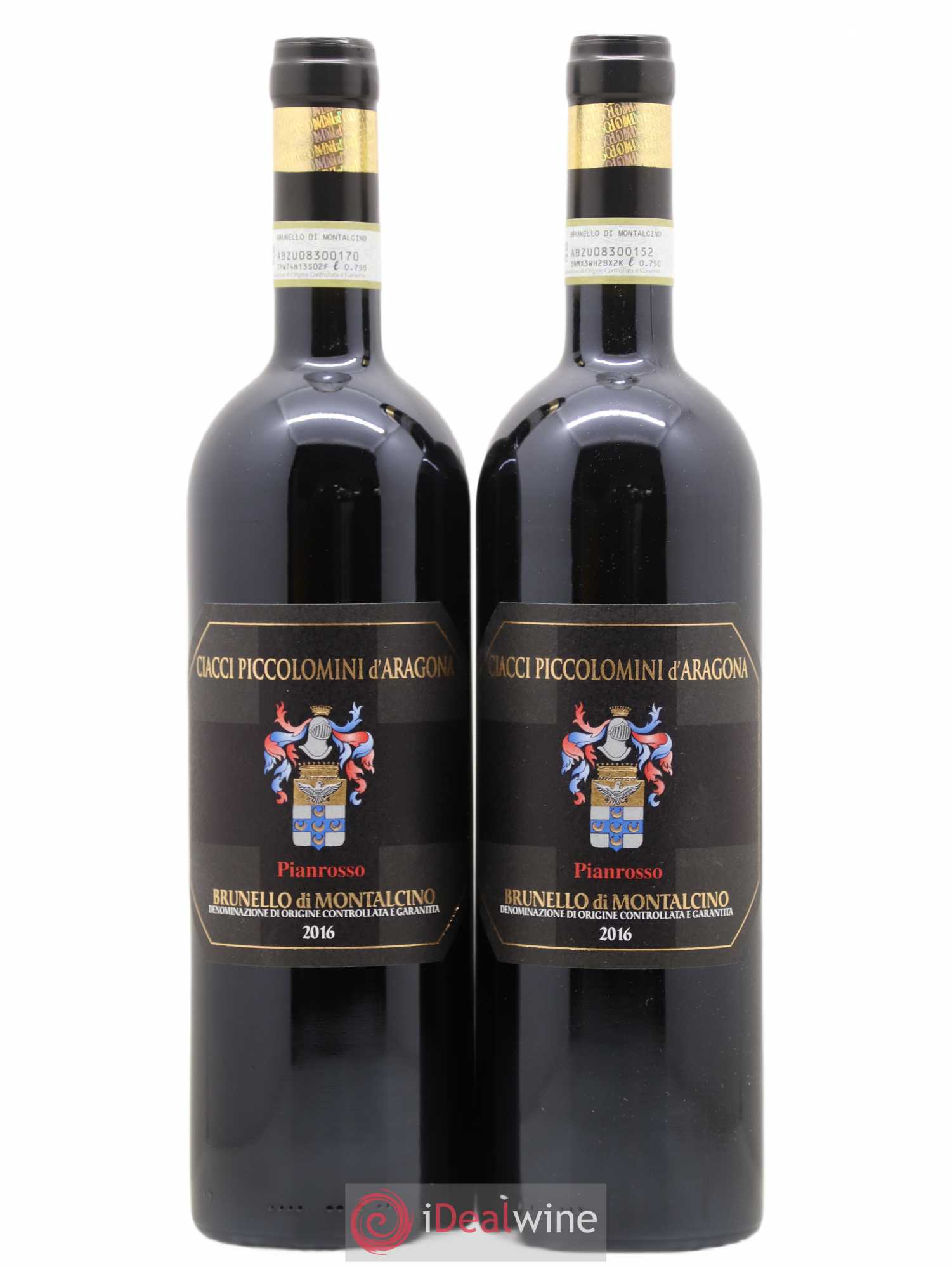 Brunello di Montalcino Pianrosso Ciacci Piccolomini D'Aragona 2016 - Posten von 2 Flaschen - 0