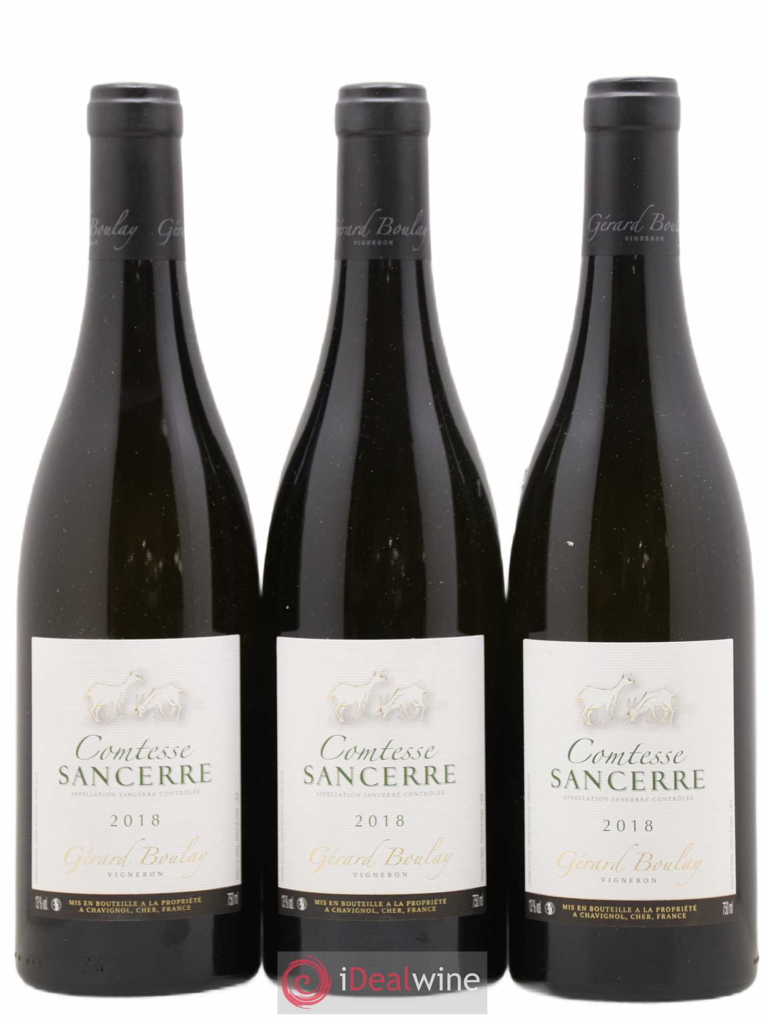 Sancerre Comtesse Gérard Boulay 2018 - Lot de 3 bouteilles - 0