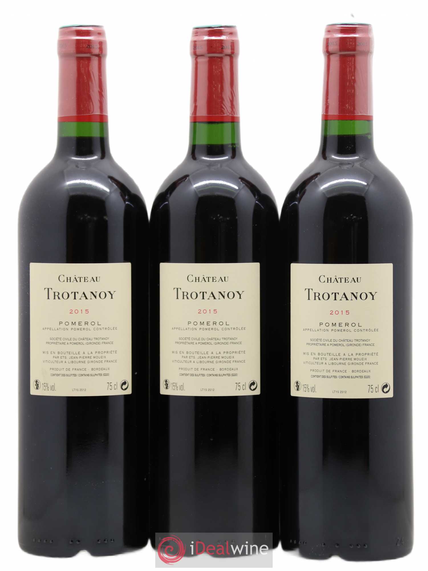 Château Trotanoy 2015 - Lot de 3 bouteilles - 1