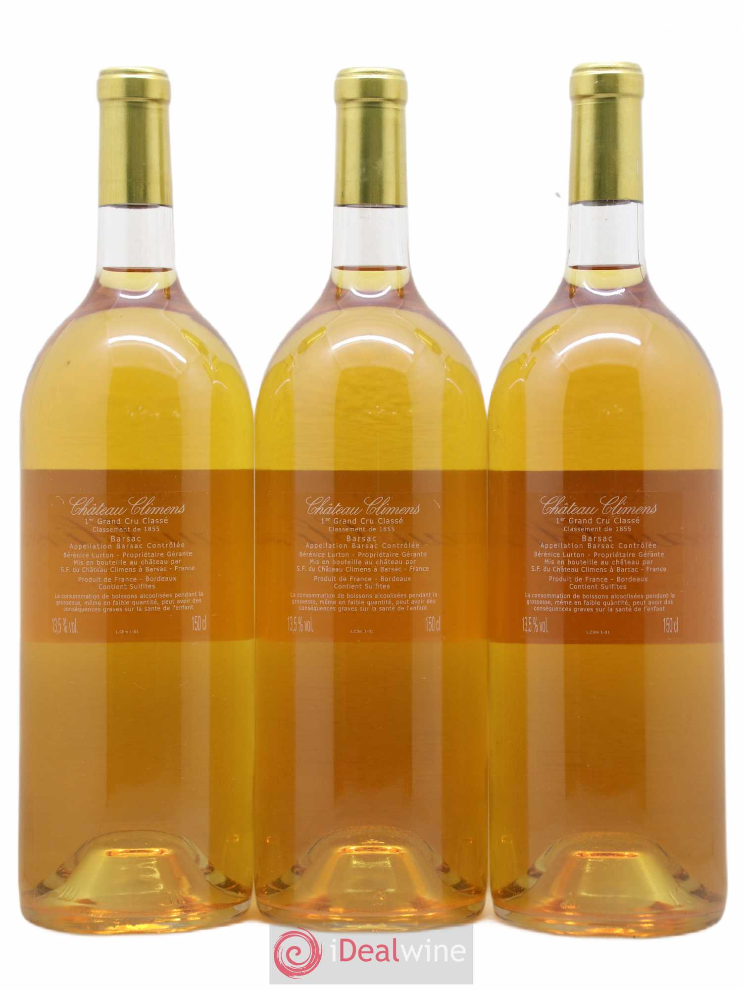 Château Climens 1er Grand Cru Classé 2009 - Lotto di 3 magnum - 1