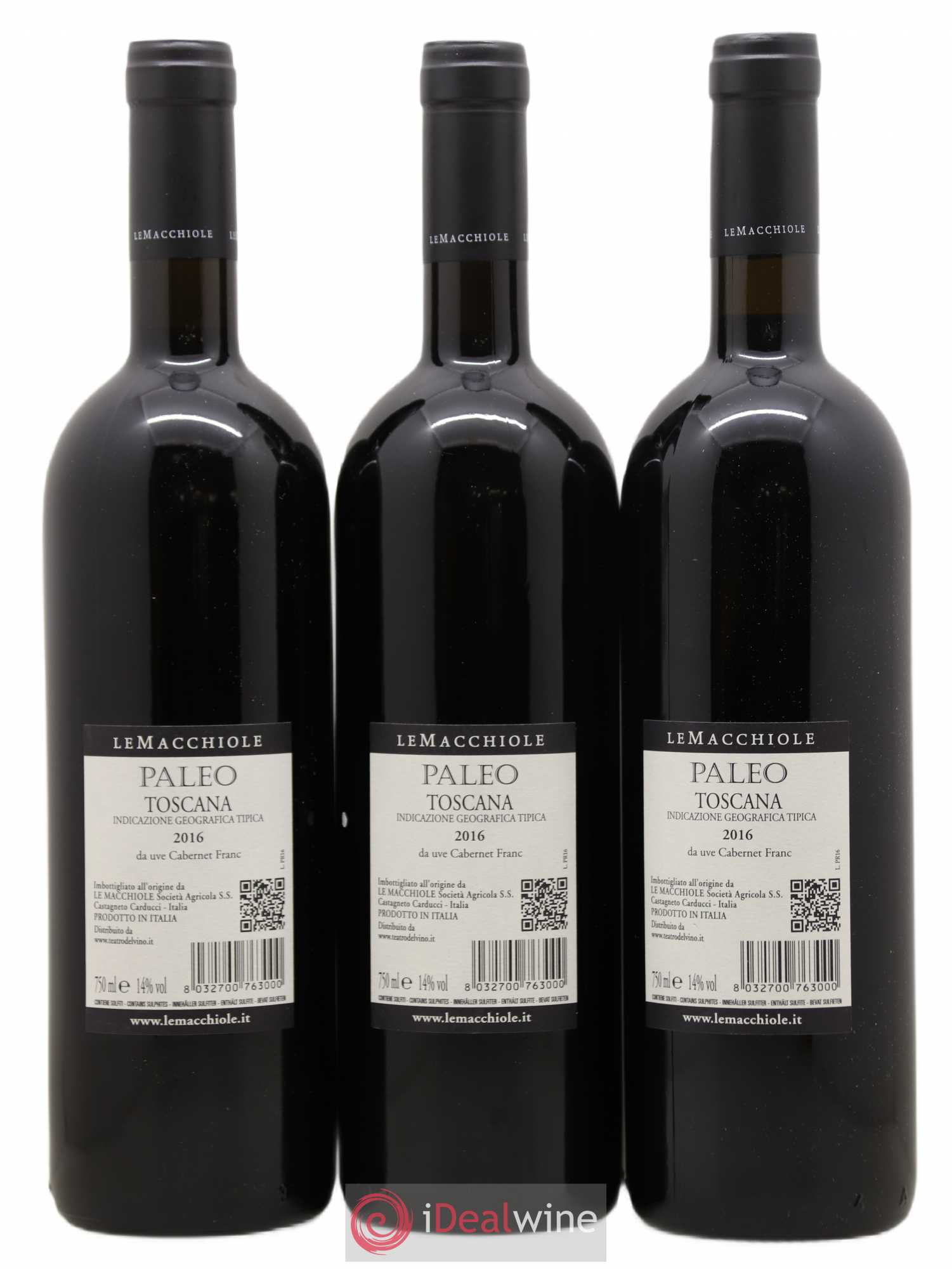 Bolgheri Le Macchiole DOC Paleo 2016 - Lot de 3 bouteilles - 1
