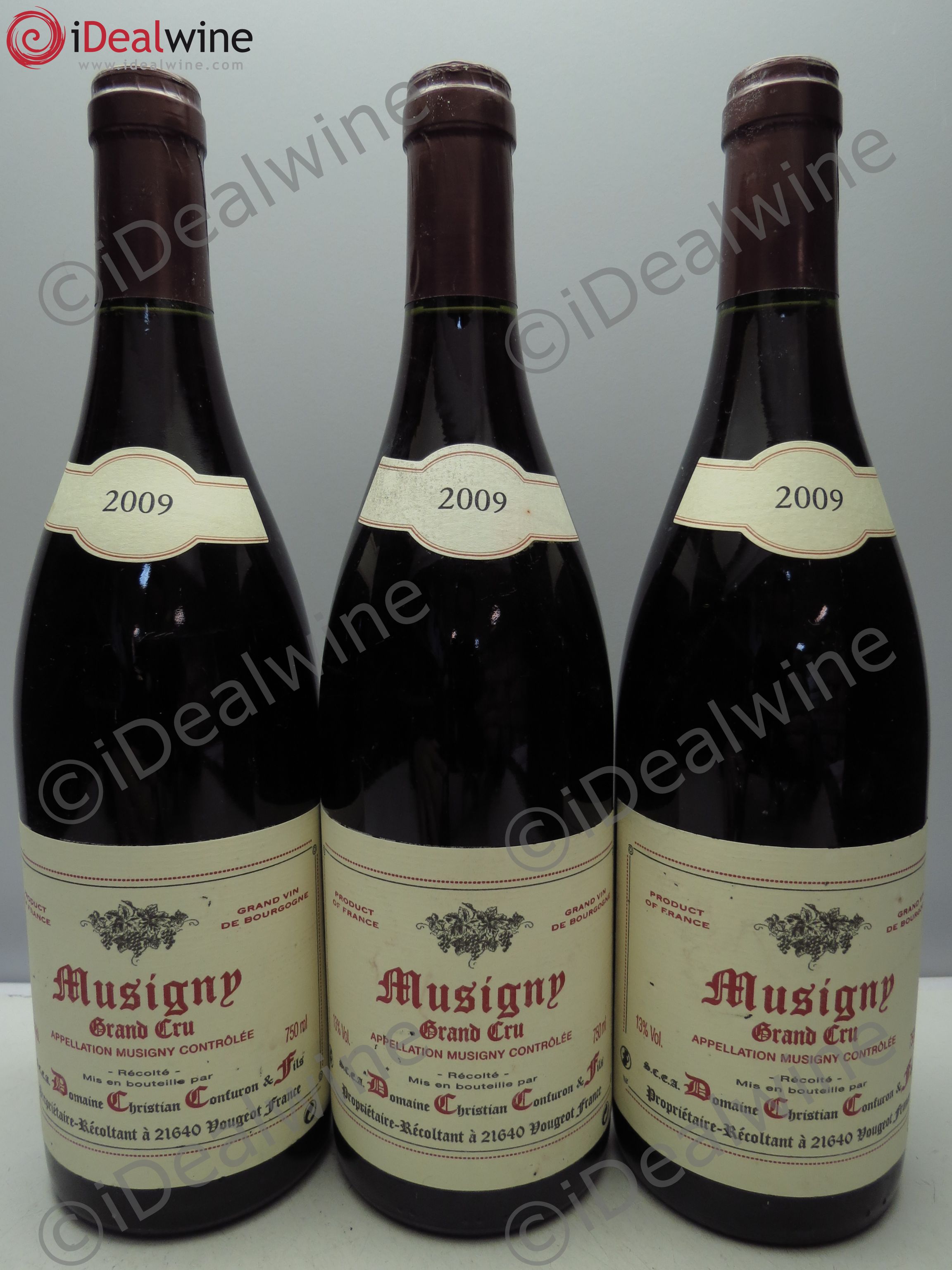 Musigny Grand Cru C.Confuron 2009 - Lot de 3 bouteilles - 0