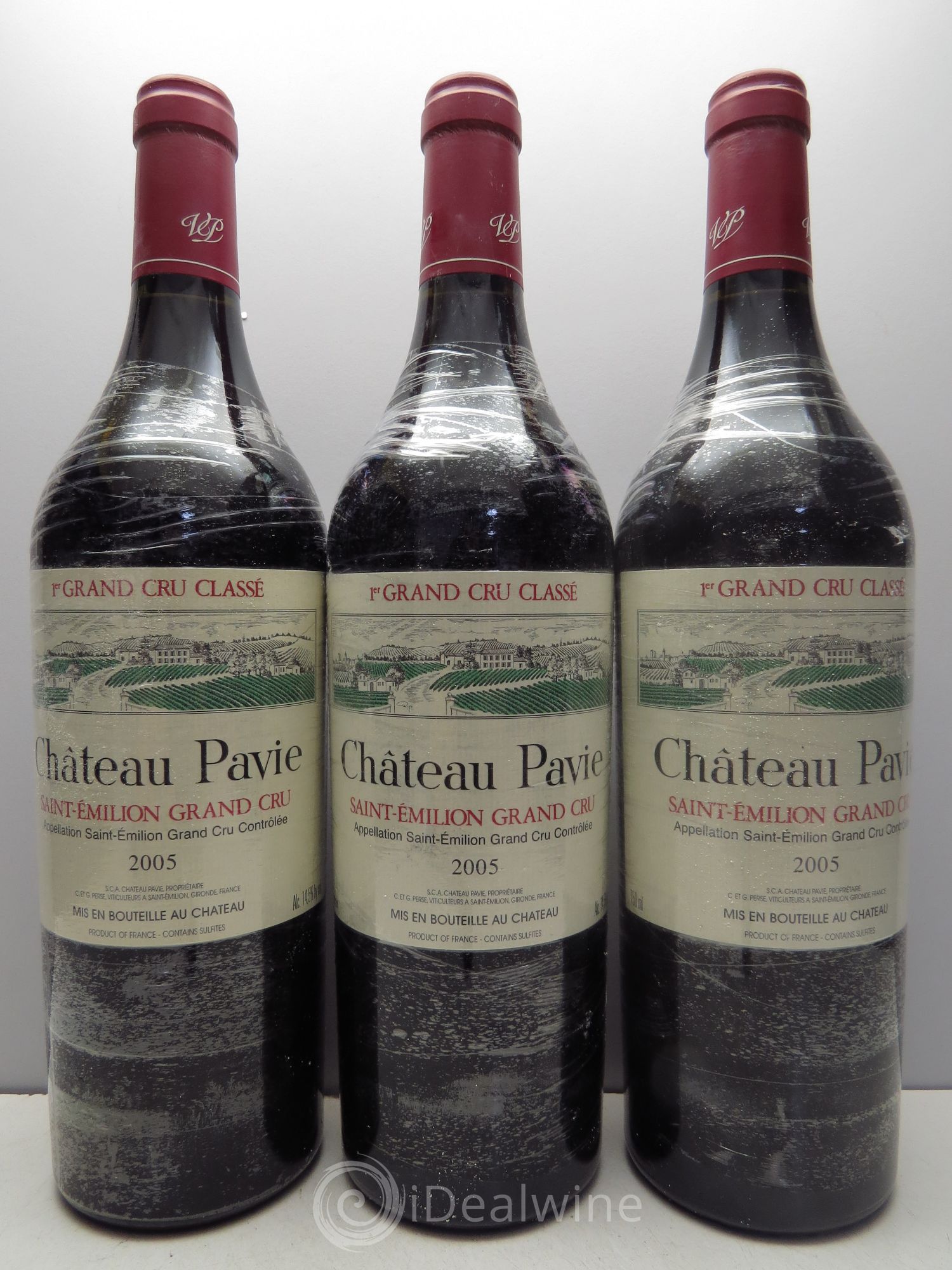 Château Pavie 1er Grand Cru Classé A 2005 - Lot de 3 bouteilles - 0