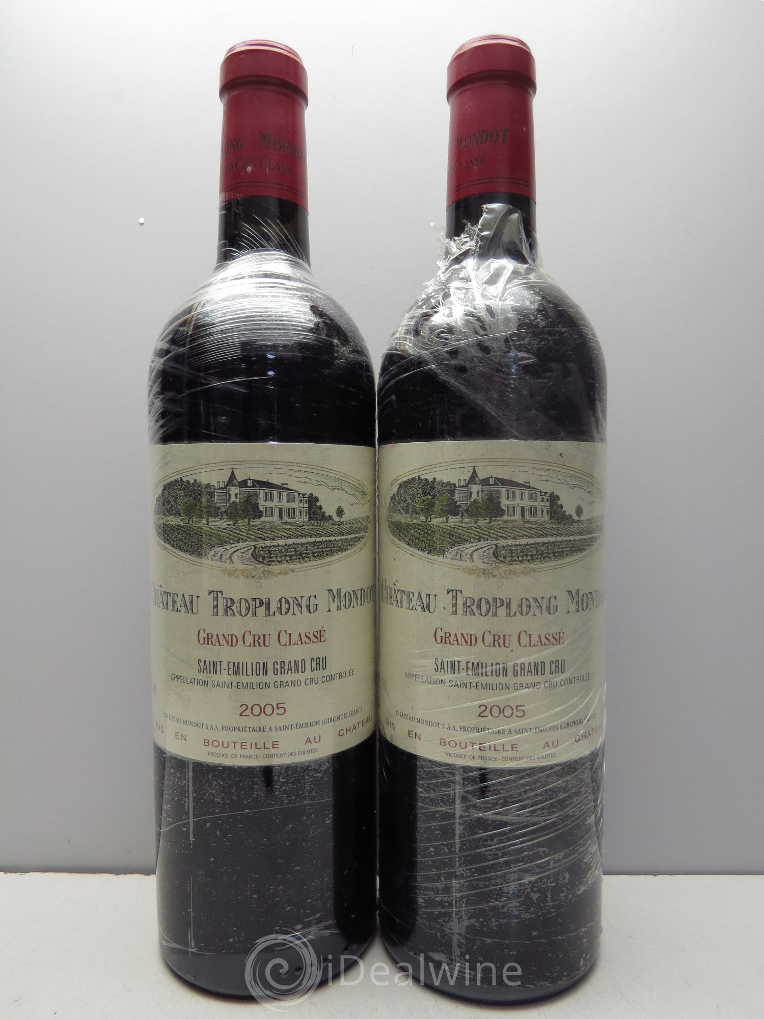 Château Troplong Mondot 1er Grand Cru Classé B 2005 - Lot de 12 bouteilles - 1