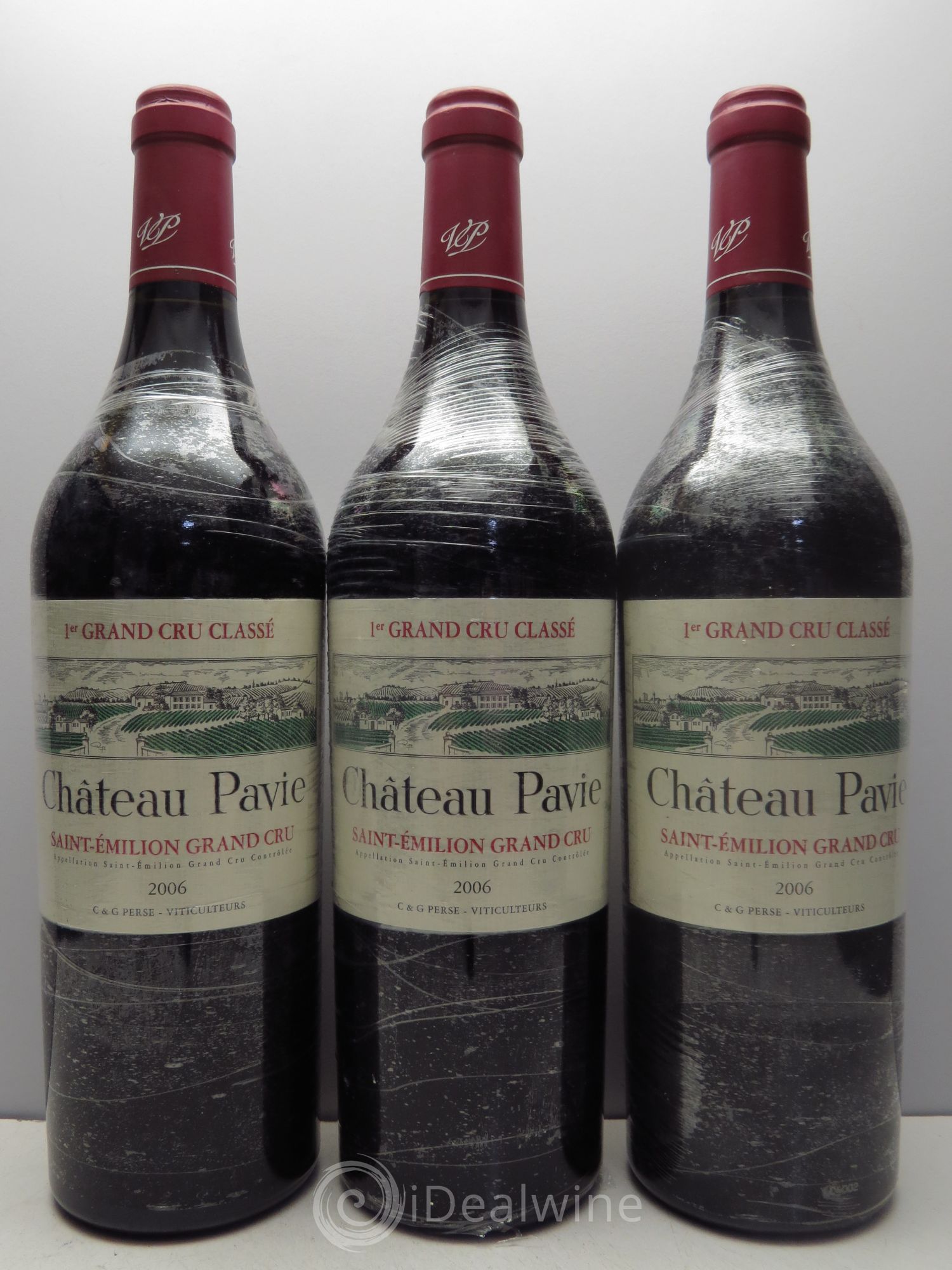 Château Pavie 1er Grand Cru Classé A 2006 - Lot de 3 bouteilles - 0