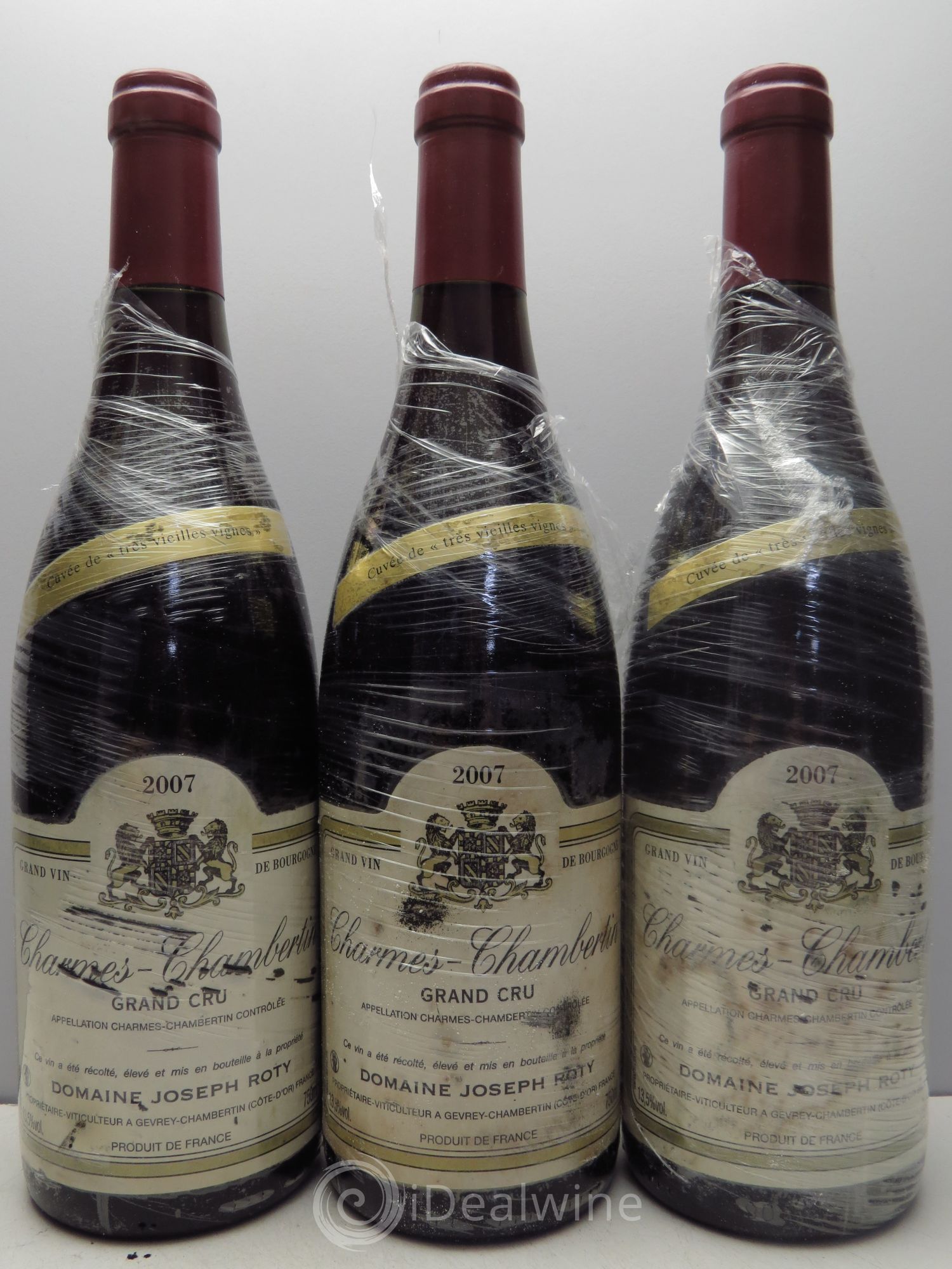 Charmes-Chambertin Grand Cru Très vieilles vignes Joseph Roty (Domaine) 2007 - Lot de 3 bouteilles - 0
