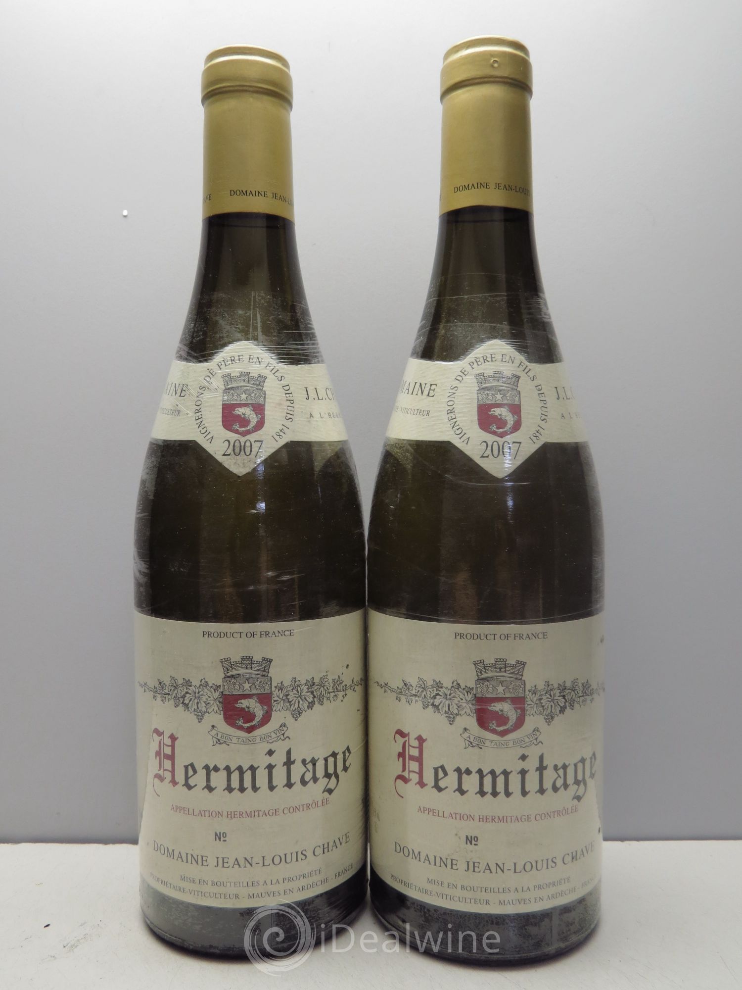 Hermitage Jean-Louis Chave 2007 - Lot de 2 bouteilles - 0