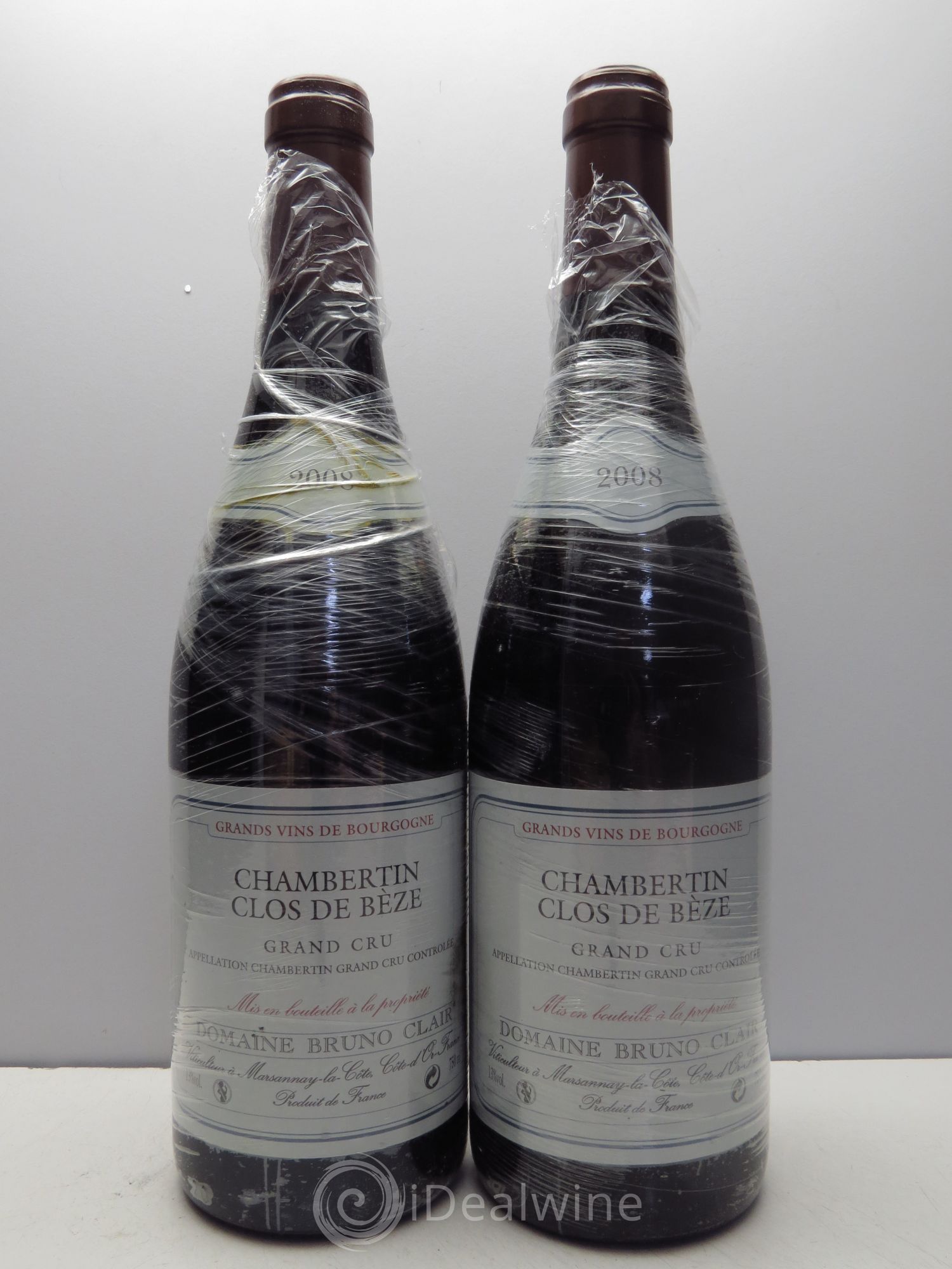 Chambertin Clos de Bèze Grand Cru Bruno Clair (Domaine) 2008 - Lot de 2 bouteilles - 0