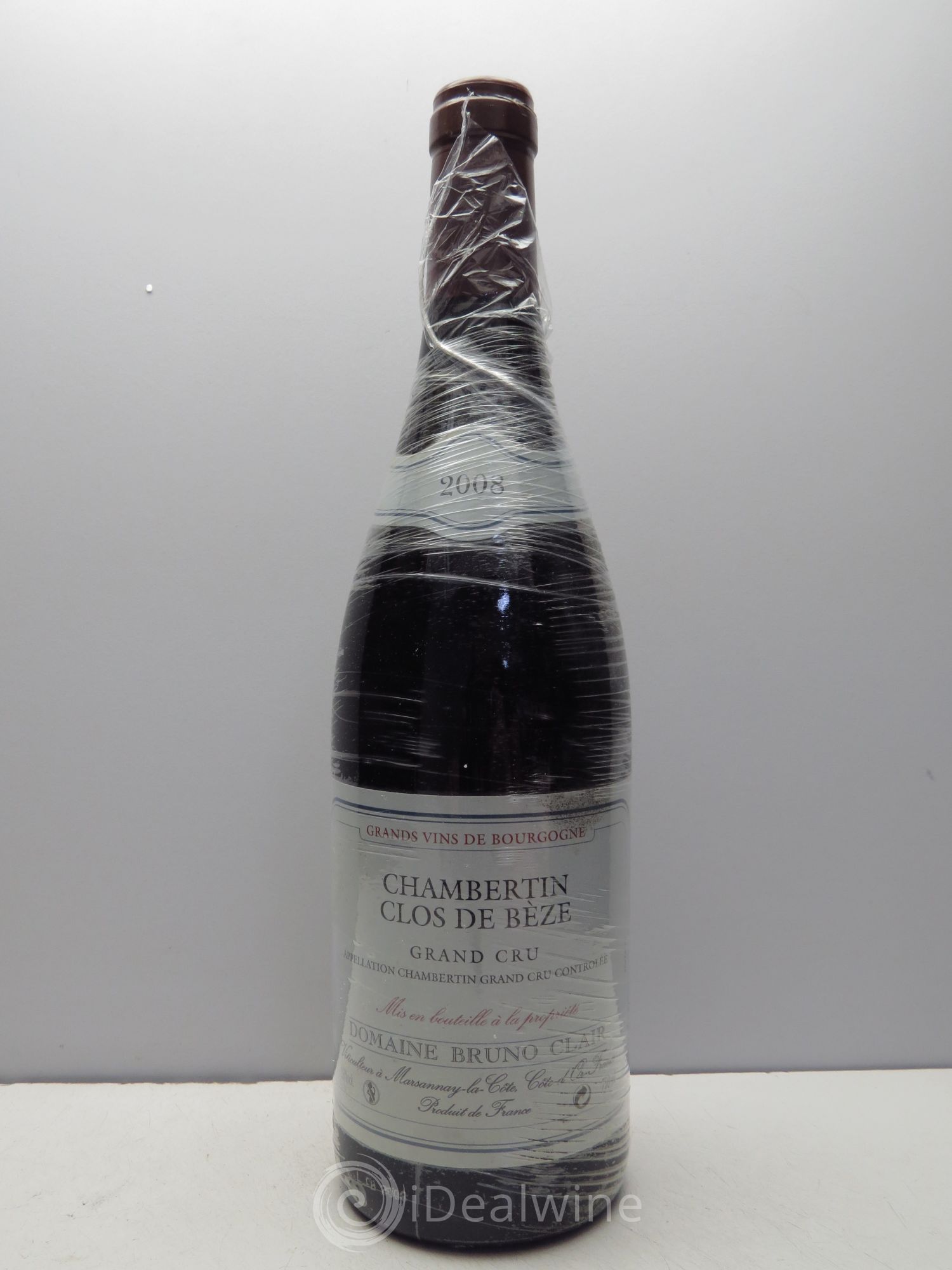 Chambertin Clos de Bèze Grand Cru Bruno Clair (Domaine) 2008 - Lot de 1 bouteille - 0