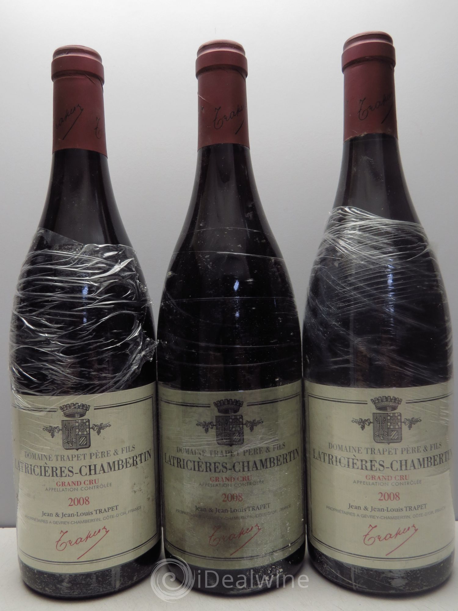 Latricières-Chambertin Grand Cru Domaine Trapet 2008 - Lot de 3 bouteilles - 0