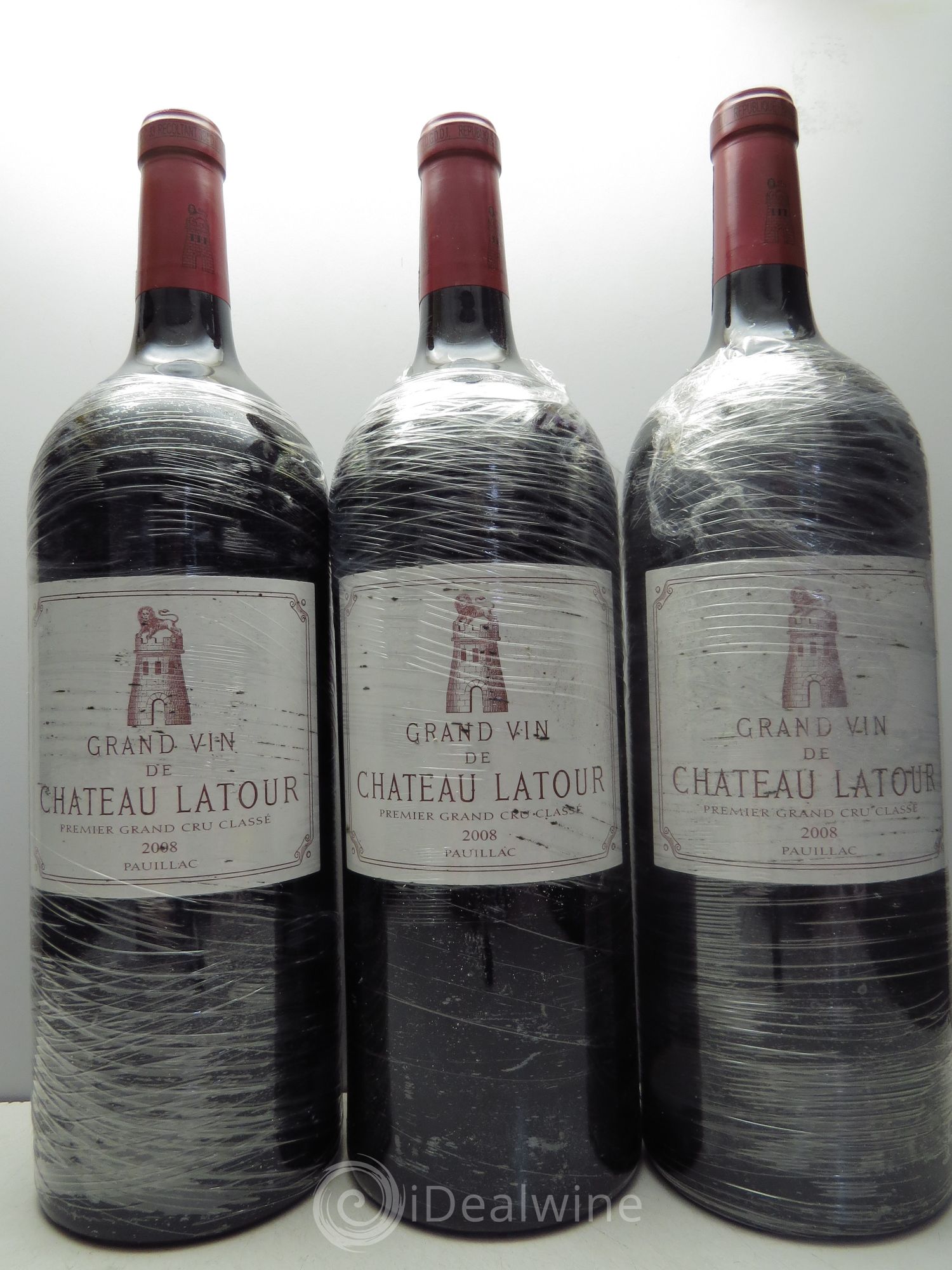 Château Latour 1er Grand Cru Classé 2008 - Lot de 3 magnums - 0