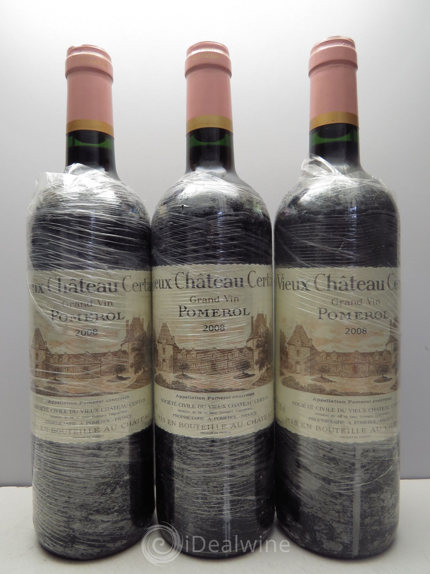 Vieux Château Certan 2008 - Lot de 3 bouteilles - 0