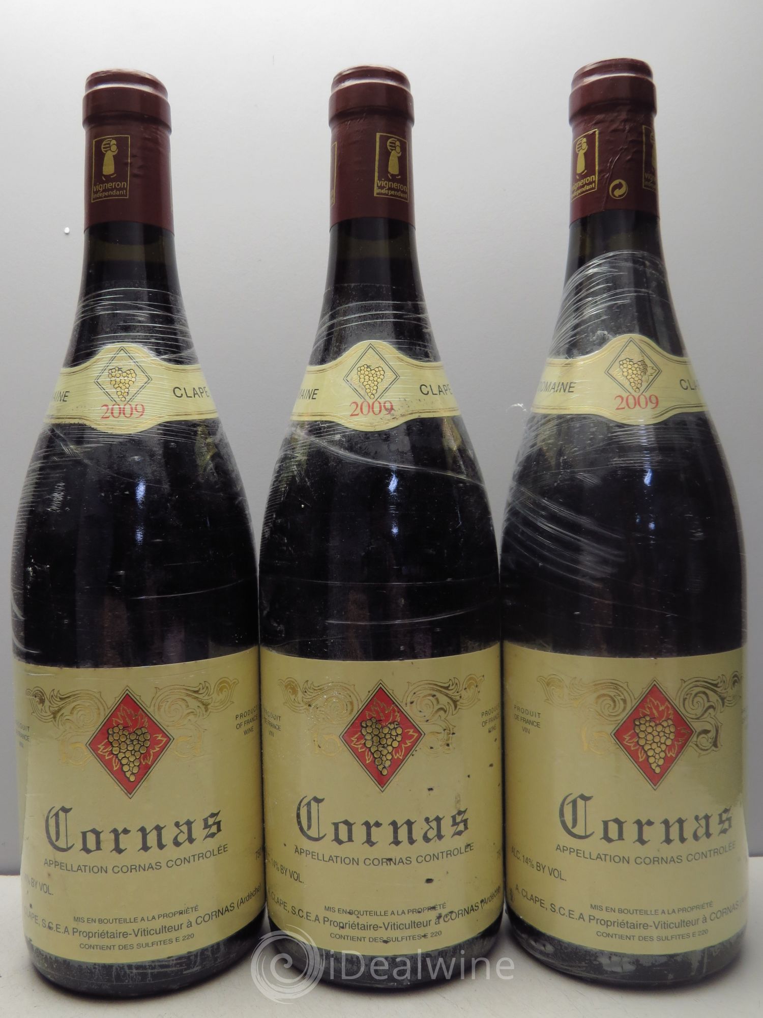 Cornas Auguste Clape 2009 - Lot de 3 bouteilles - 0