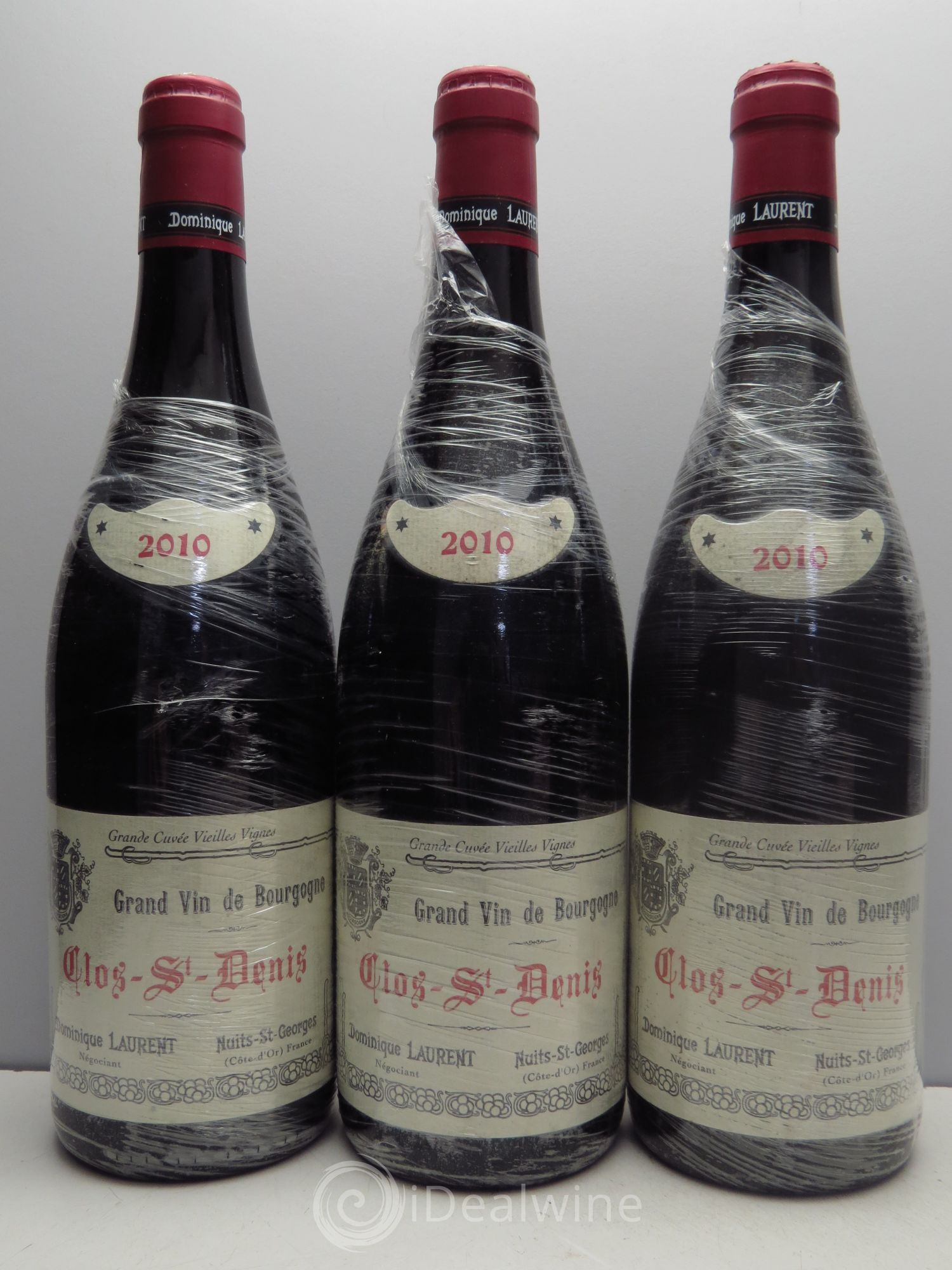 Clos Saint-Denis Grand Cru Vieilles Vignes D.Laurent 2010 - Posten von 3 Flaschen - 0