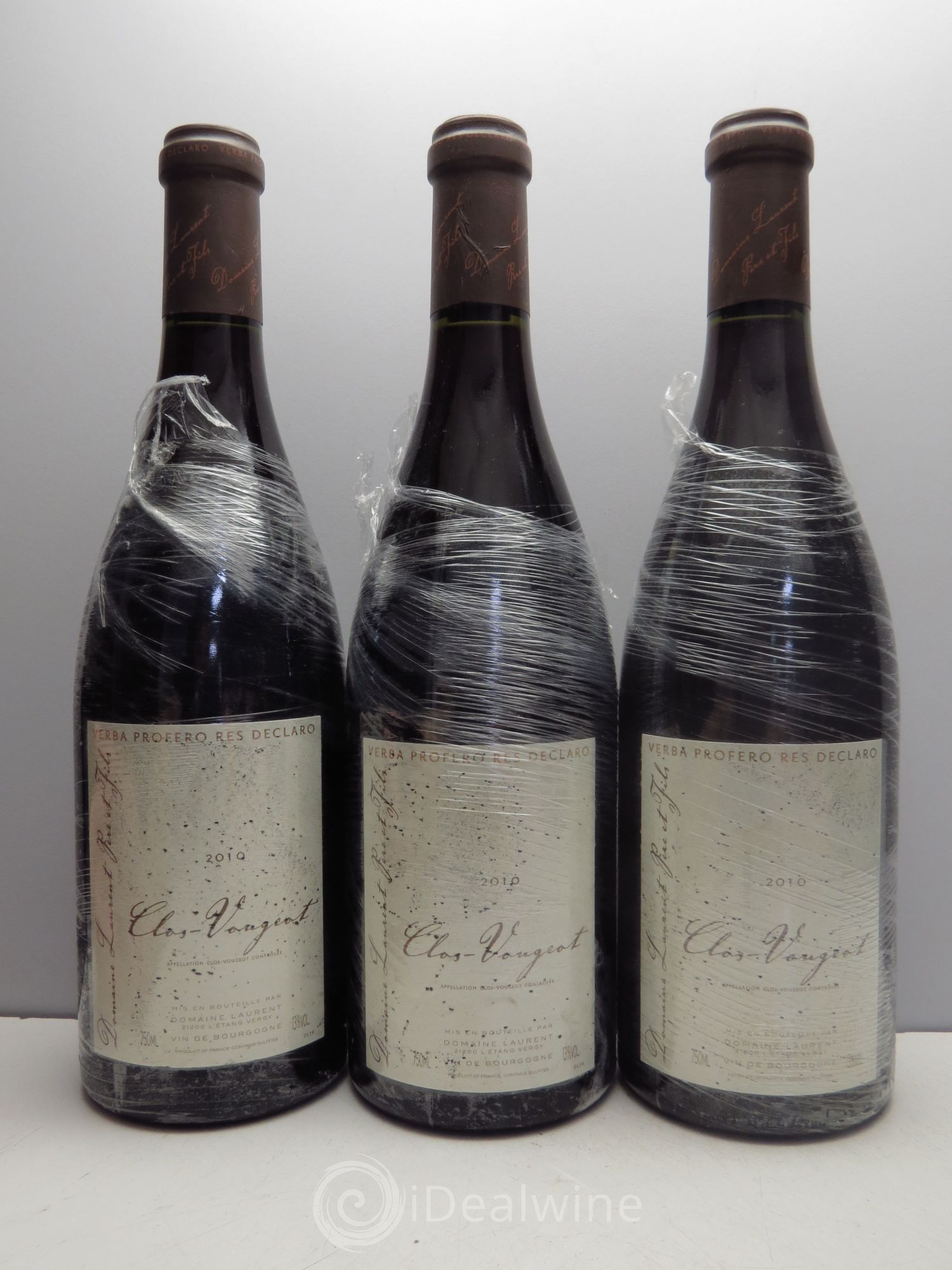 Clos de Vougeot Grand Cru Domaine Laurent 2010 - Lot de 3 bouteilles - 0