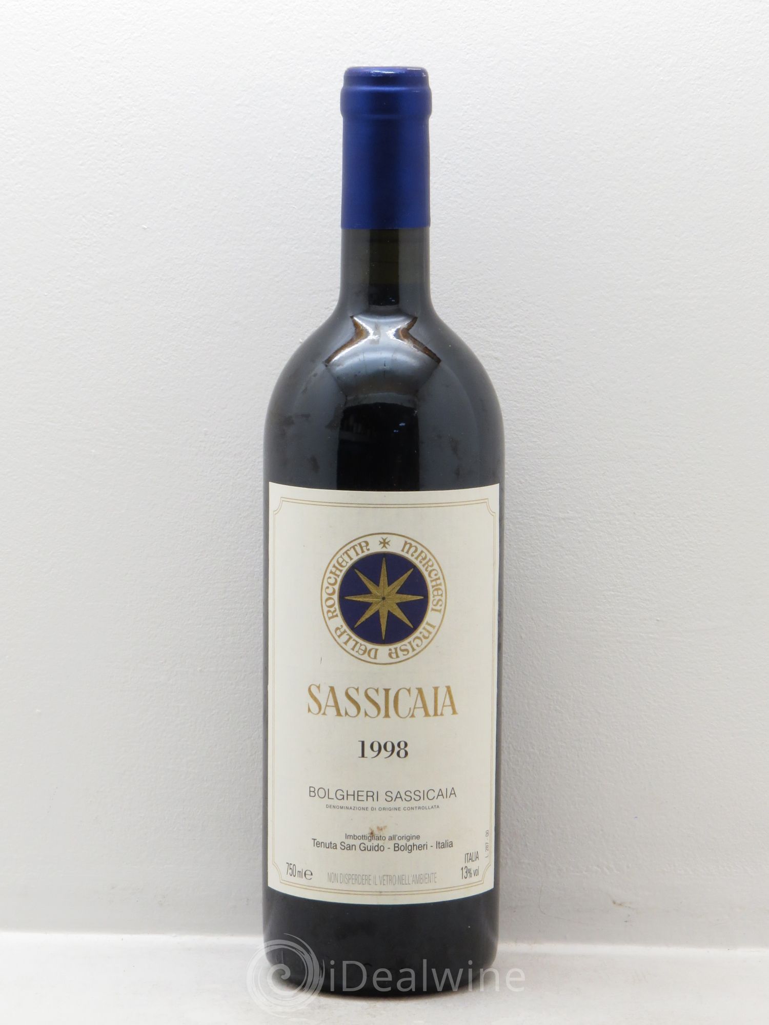 Bolgheri DOC Sassicaia Tenuta San Guido 1998 - Lot de 1 bouteille - 0