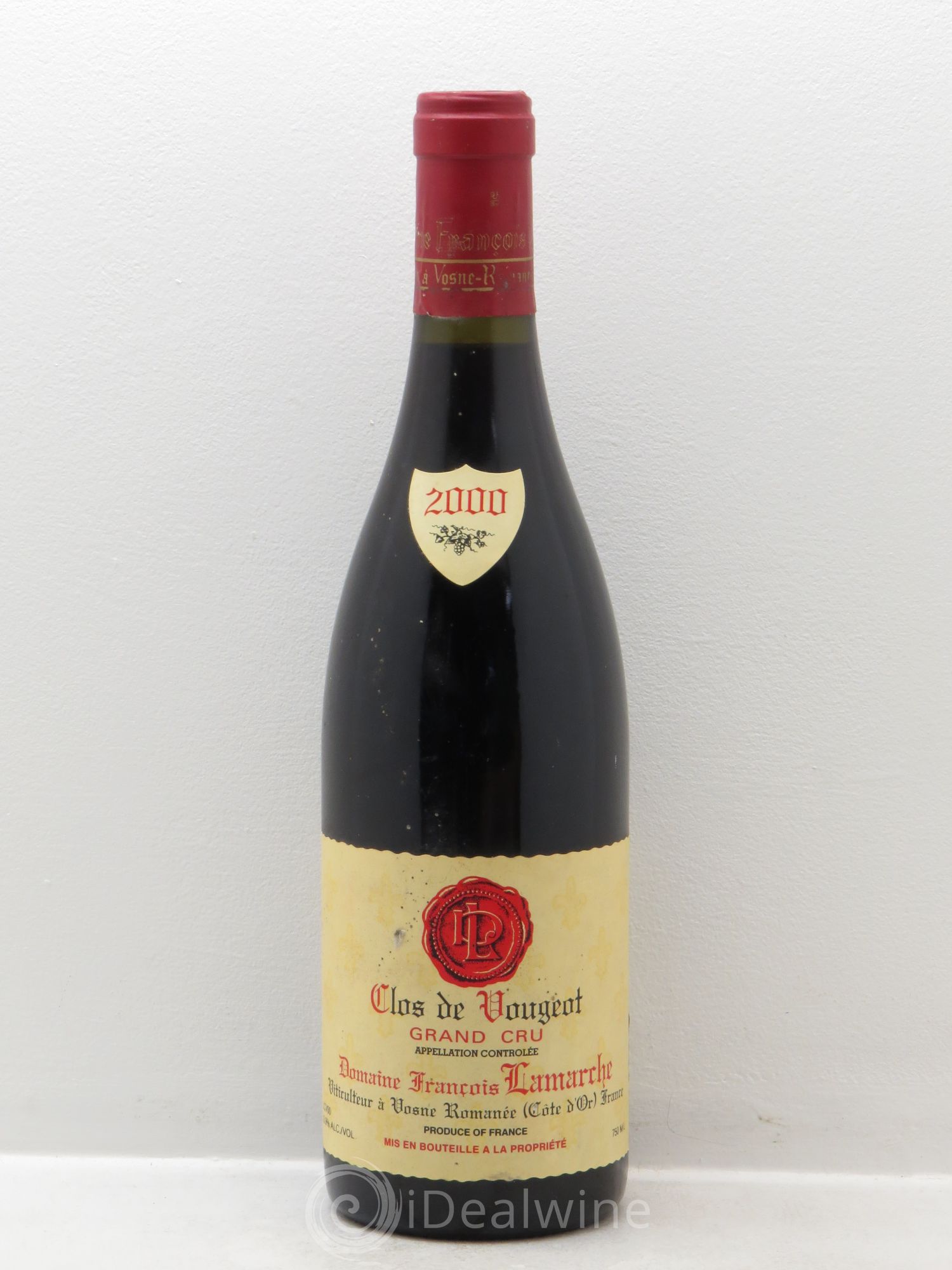 Clos de Vougeot Grand Cru Lamarche (Domaine) 2000 - Lot de 1 bouteille - 0