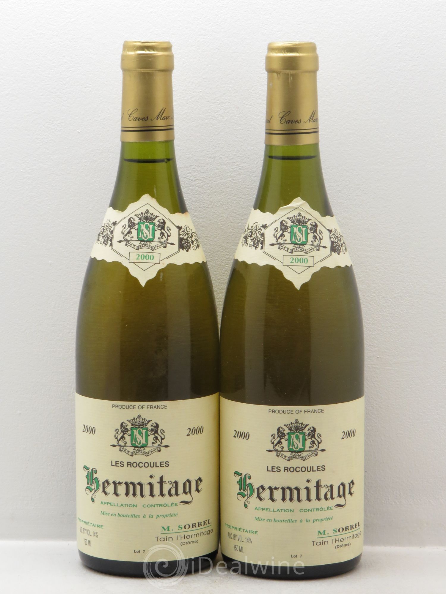 Hermitage Les Rocoules Marc Sorrel 2000 - Lot de 2 bouteilles - 0