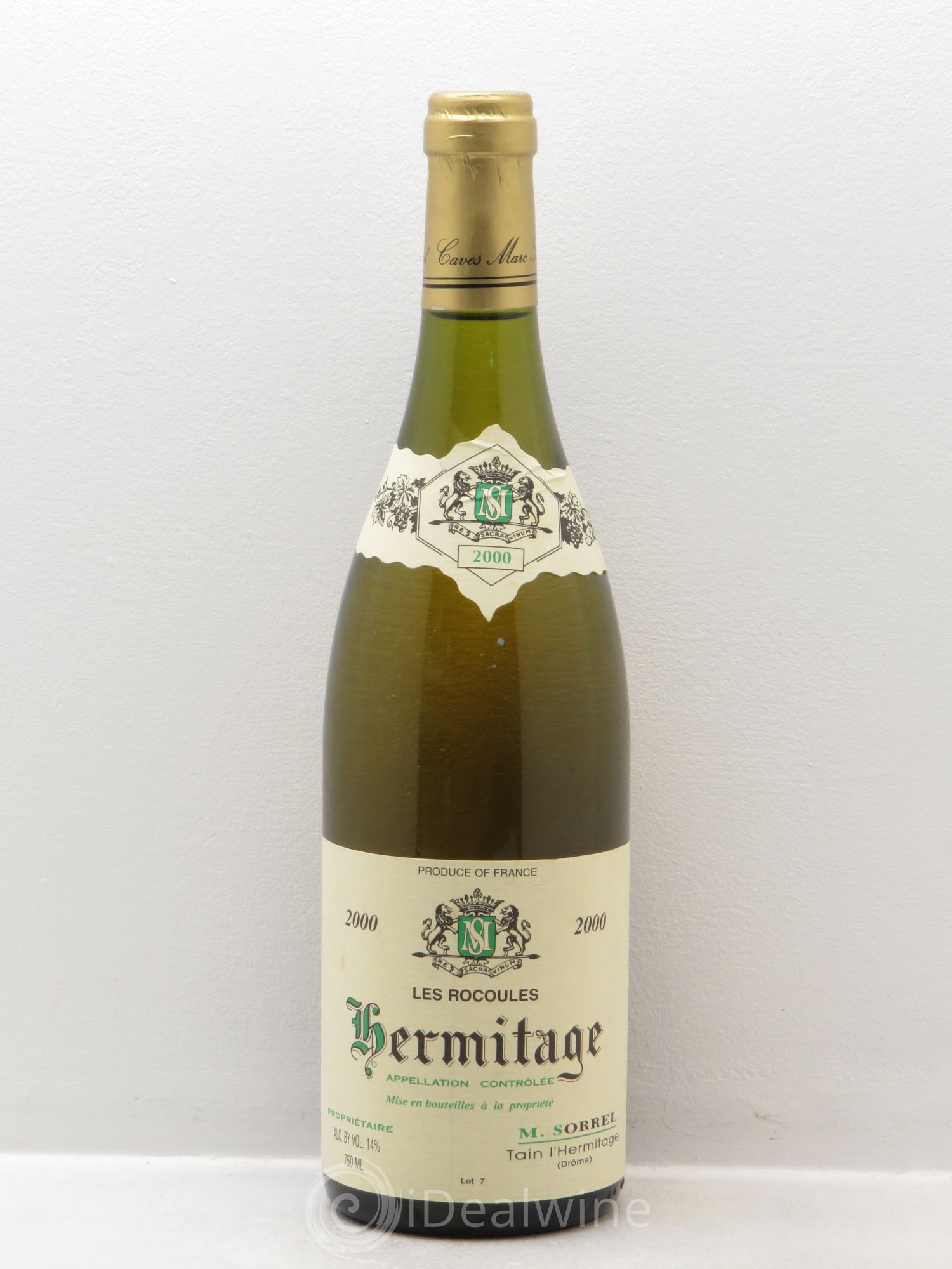 Hermitage Les Rocoules Marc Sorrel 2000 - Lot de 1 bouteille - 0