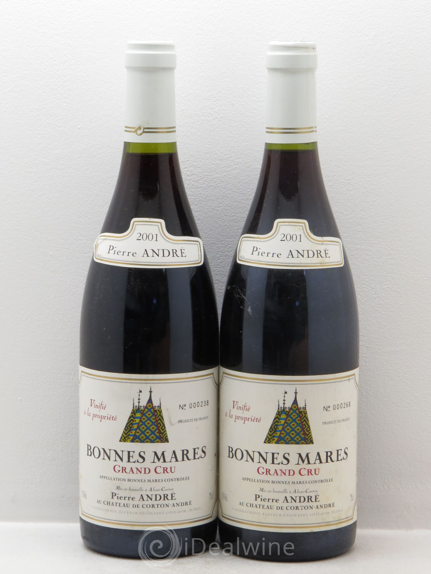 Bonnes-Mares Grand Cru Domaine André 2001 - Lot de 2 bouteilles - 0