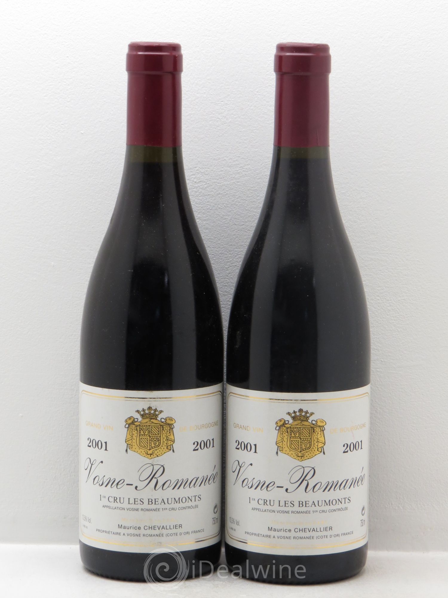 Vosne-Romanée 1er Cru Domaine Chevalier 2001 - Lot de 2 bouteilles - 0