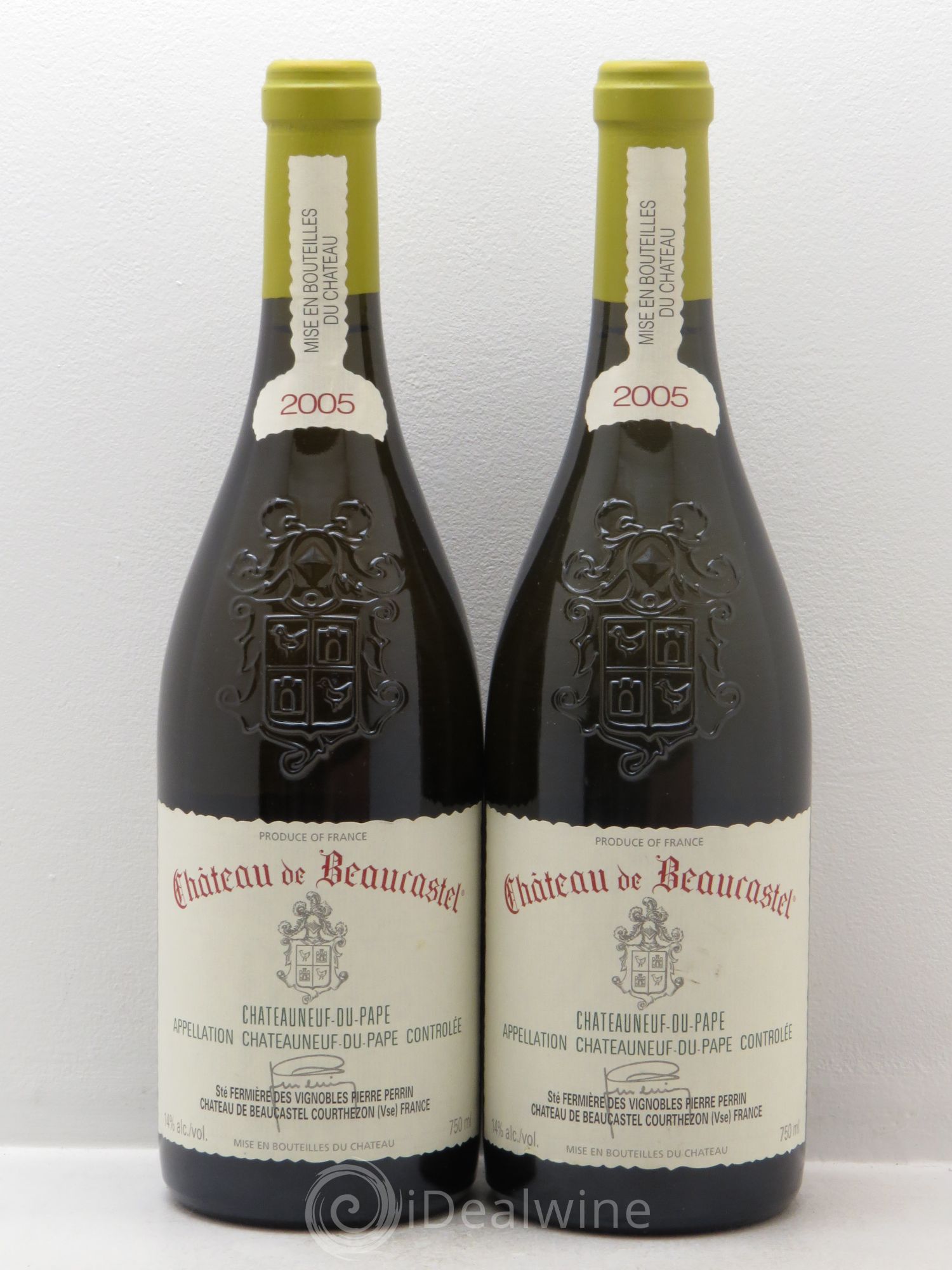 Châteauneuf-du-Pape Château de Beaucastel Famille Perrin 2005 - Lot de 2 bouteilles - 0