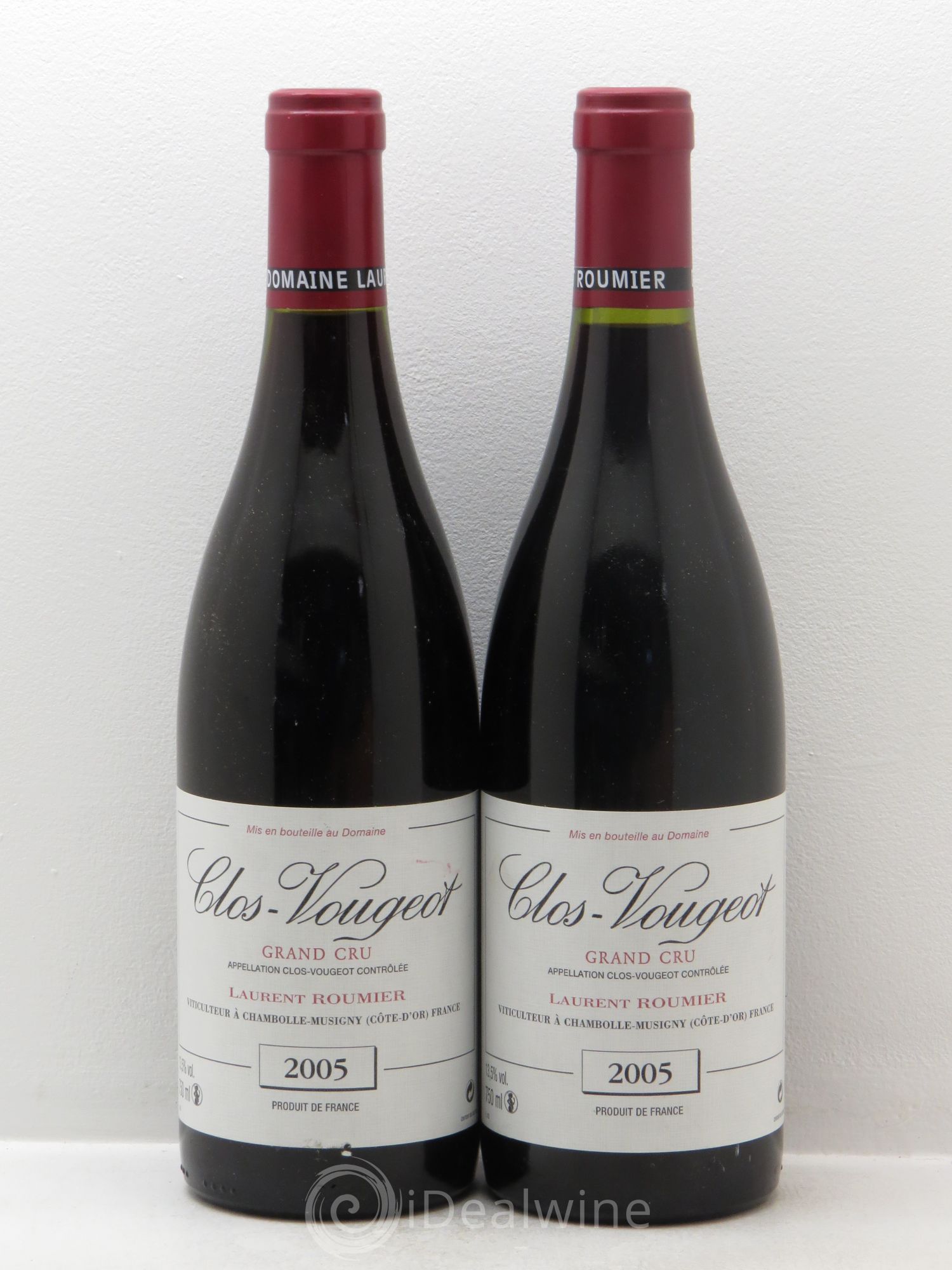 Clos de Vougeot Grand Cru Laurent Roumier 2005 - Lot de 2 bouteilles - 0