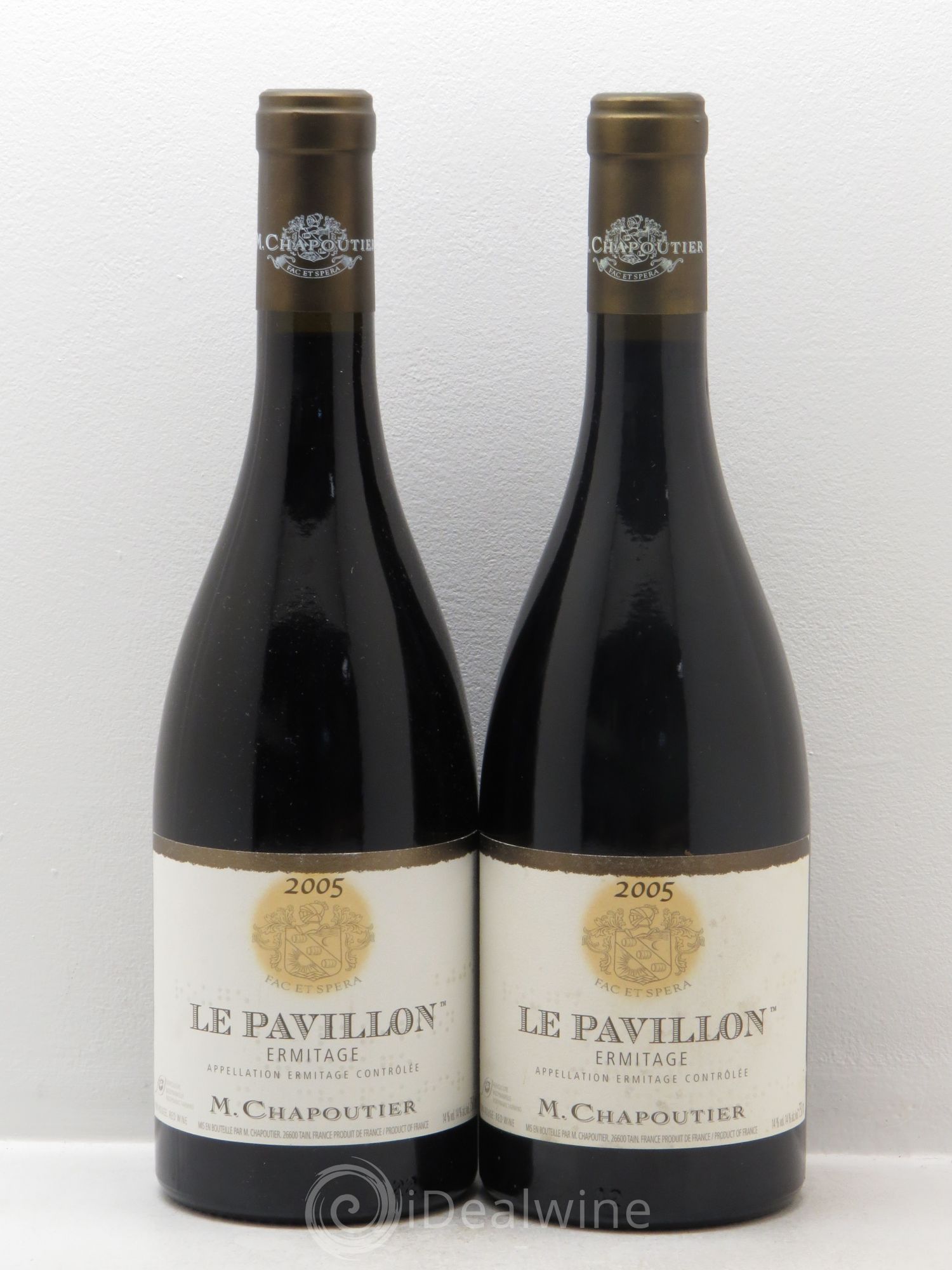 Hermitage Ermitage Le Pavillon Chapoutier 2005 - Lot de 2 bouteilles - 0