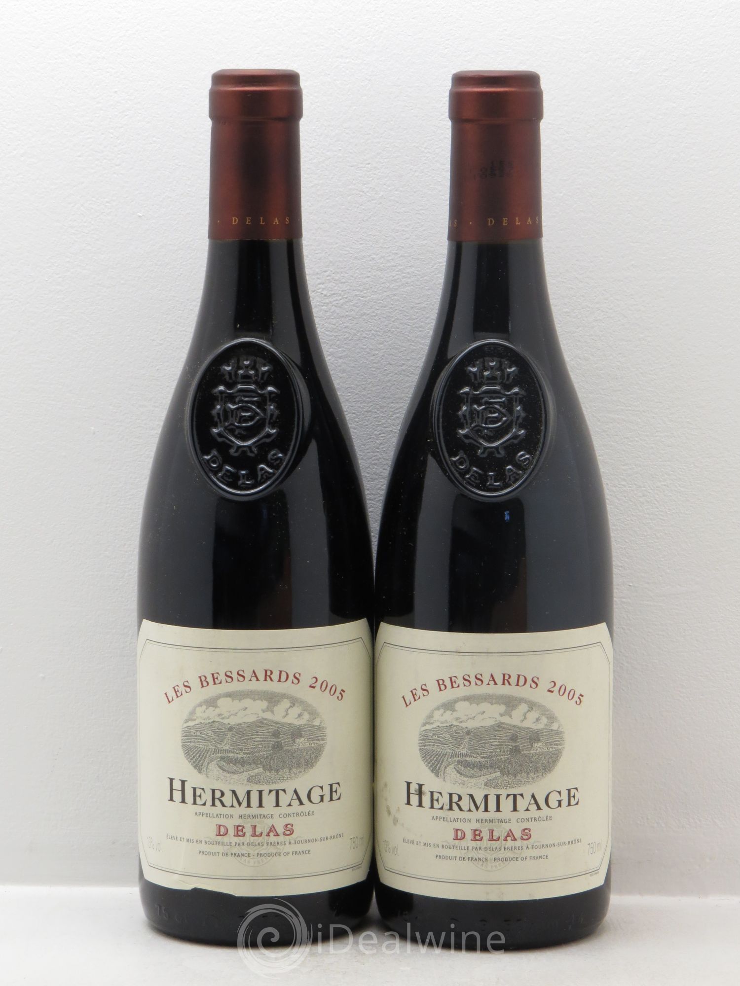 Hermitage Les Bessards Delas Frères 2005 - Lot de 2 bouteilles - 0