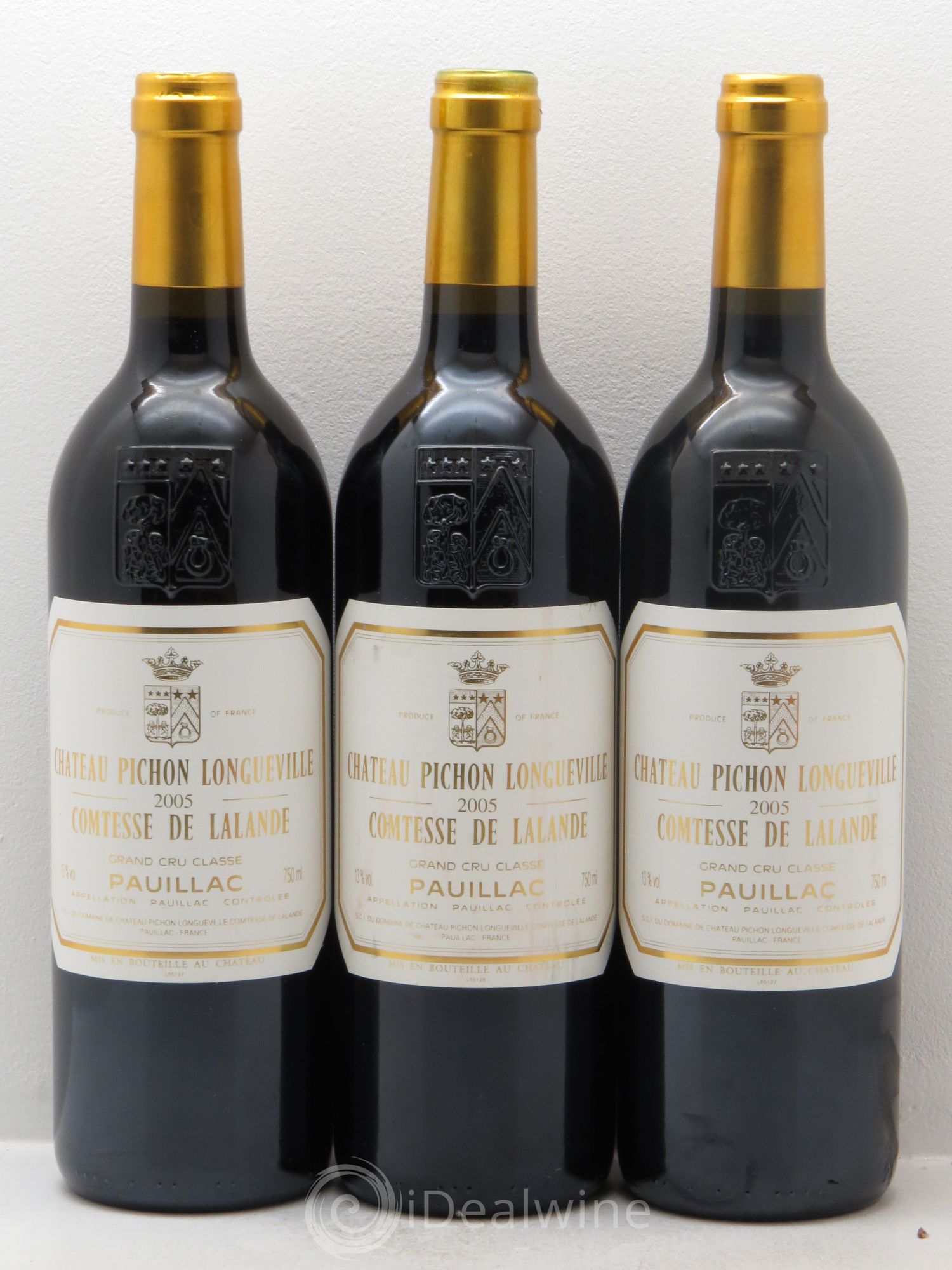 Château Pichon Longueville Comtesse de Lalande 2ème Grand Cru Classé 2005 - Lot de 3 bouteilles - 0