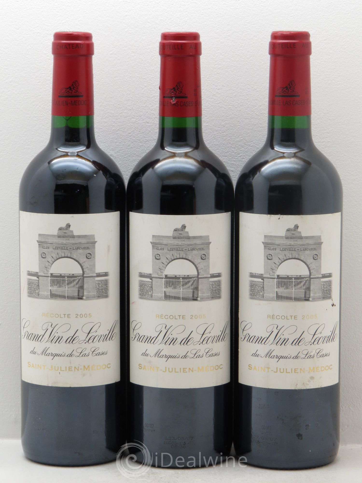 Château Léoville Las Cases 2ème Grand Cru Classé 2005 - Lot de 3 bouteilles - 0