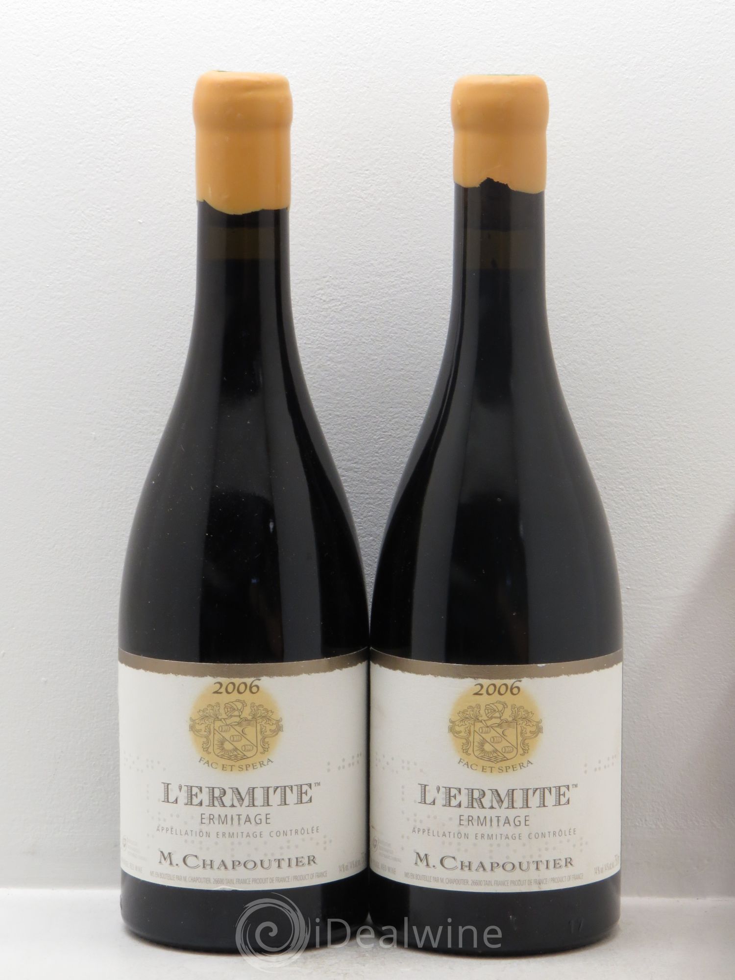 Hermitage Ermitage l'Ermite Chapoutier 2006 - Lot de 2 bouteilles - 0