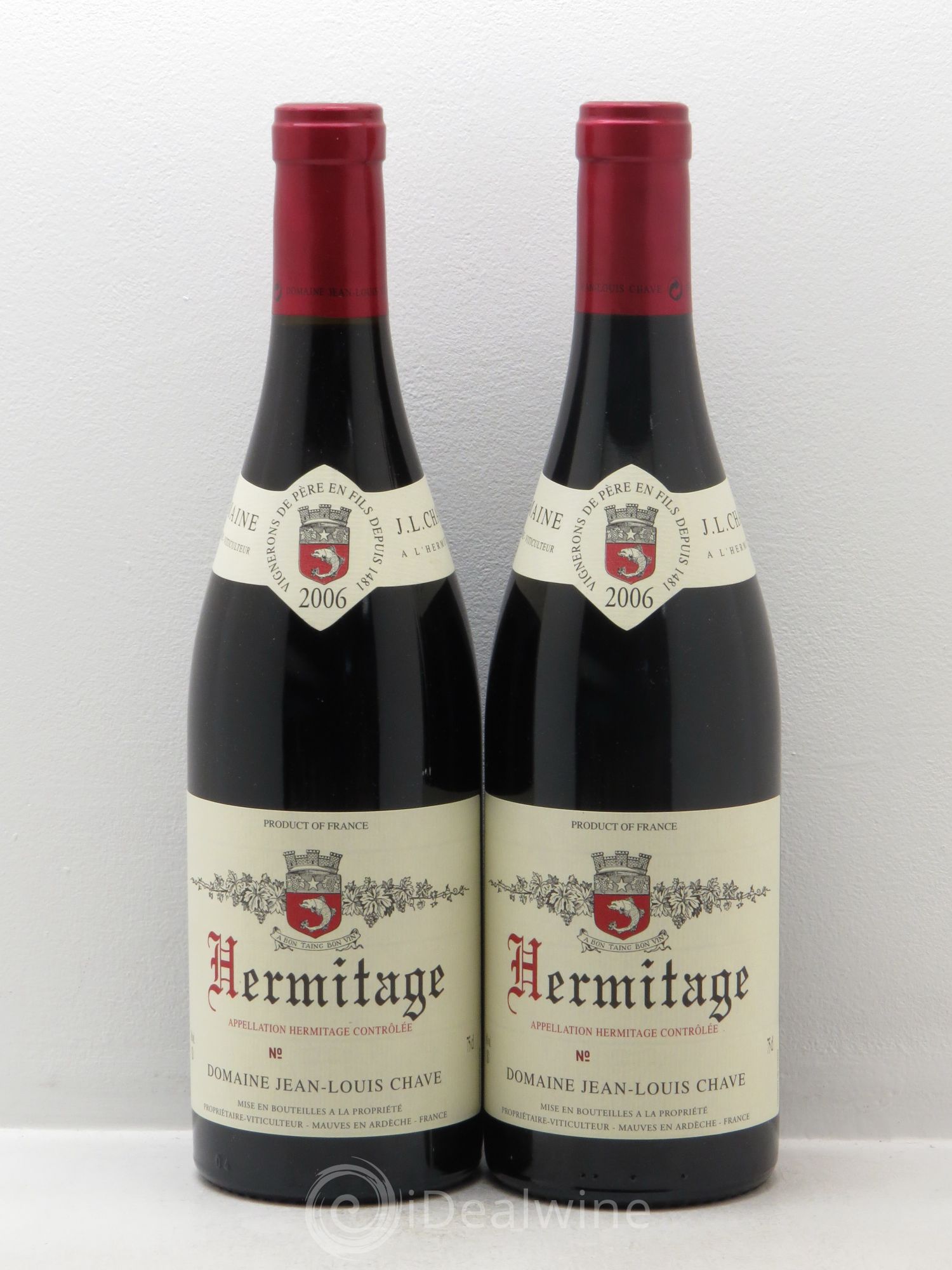 Hermitage Jean-Louis Chave 2006 - Lot de 2 bouteilles - 0