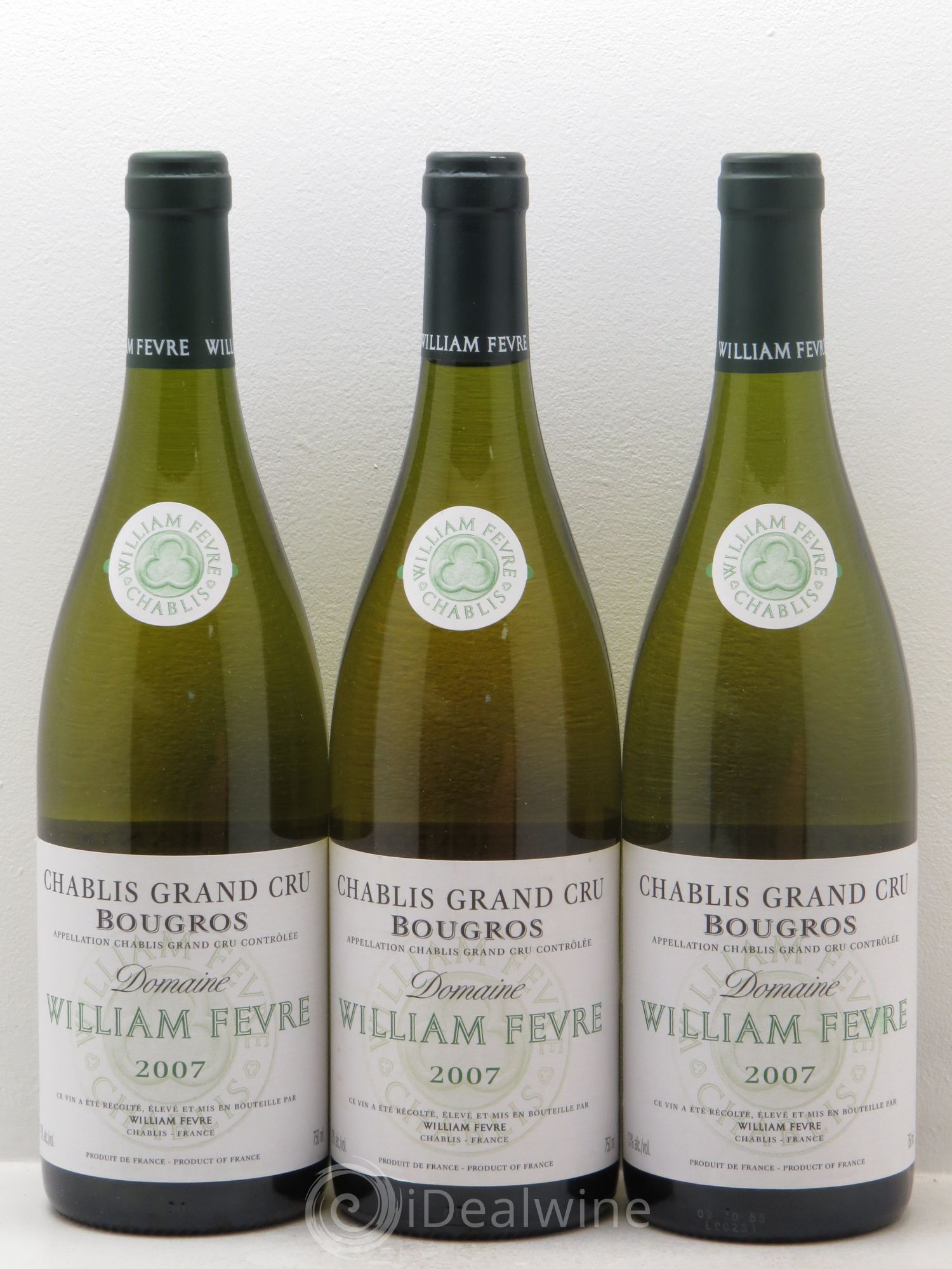 Chablis Grand Cru Bougros William Fèvre 2007 - Lot de 3 bouteilles - 0