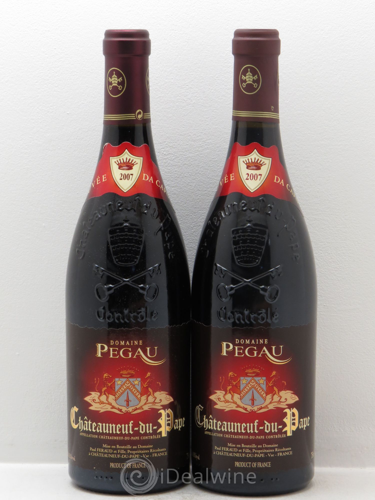Châteauneuf-du-Pape Domaine du Pégau Cuvée Da Capo Paul et Laurence Féraud 2007 - Lot de 2 bouteilles - 0