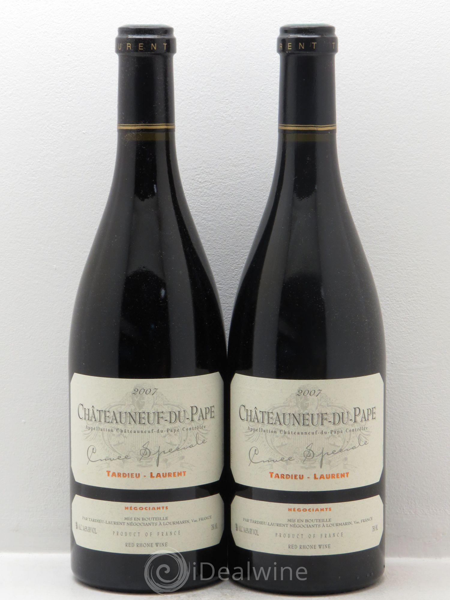 Châteauneuf-du-Pape Tardieu-Laurent Cuvée spéciale Famille Tardieu 2007 - Lot de 2 bouteilles - 0