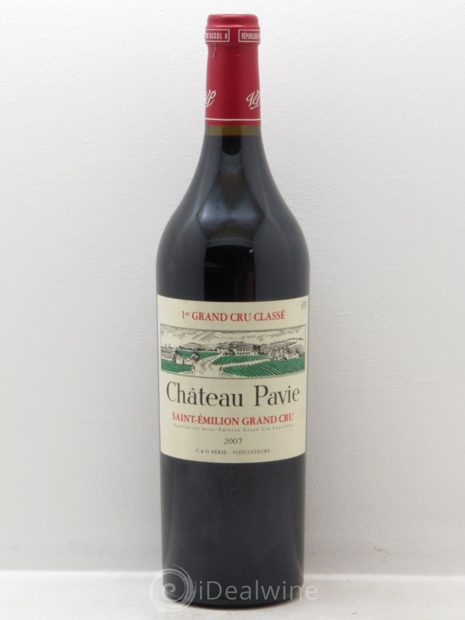 Château Pavie 1er Grand Cru Classé A 2007 - Lot de 1 bouteille - 0