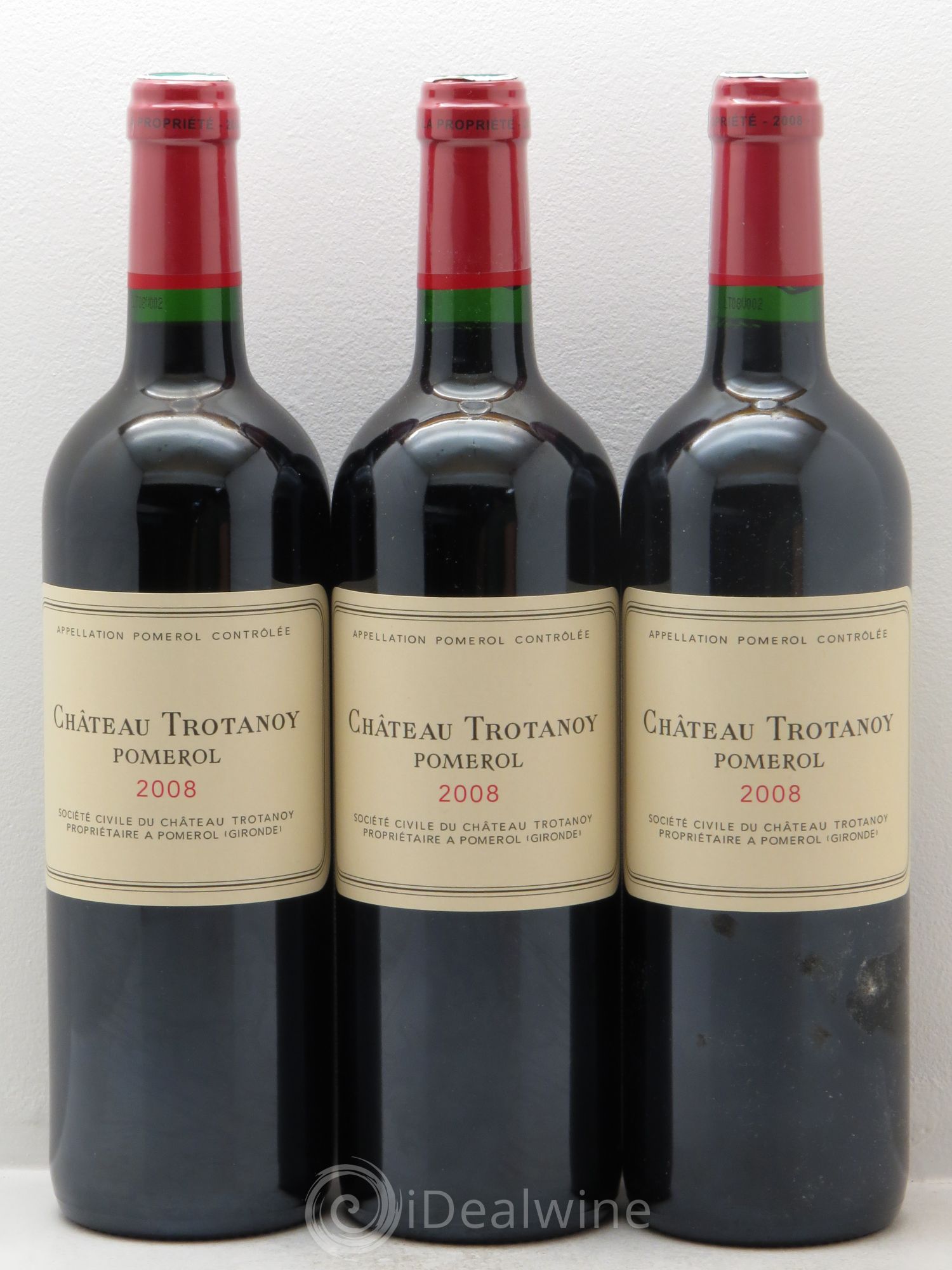 Château Trotanoy 2008 - Lot de 3 bouteilles - 0